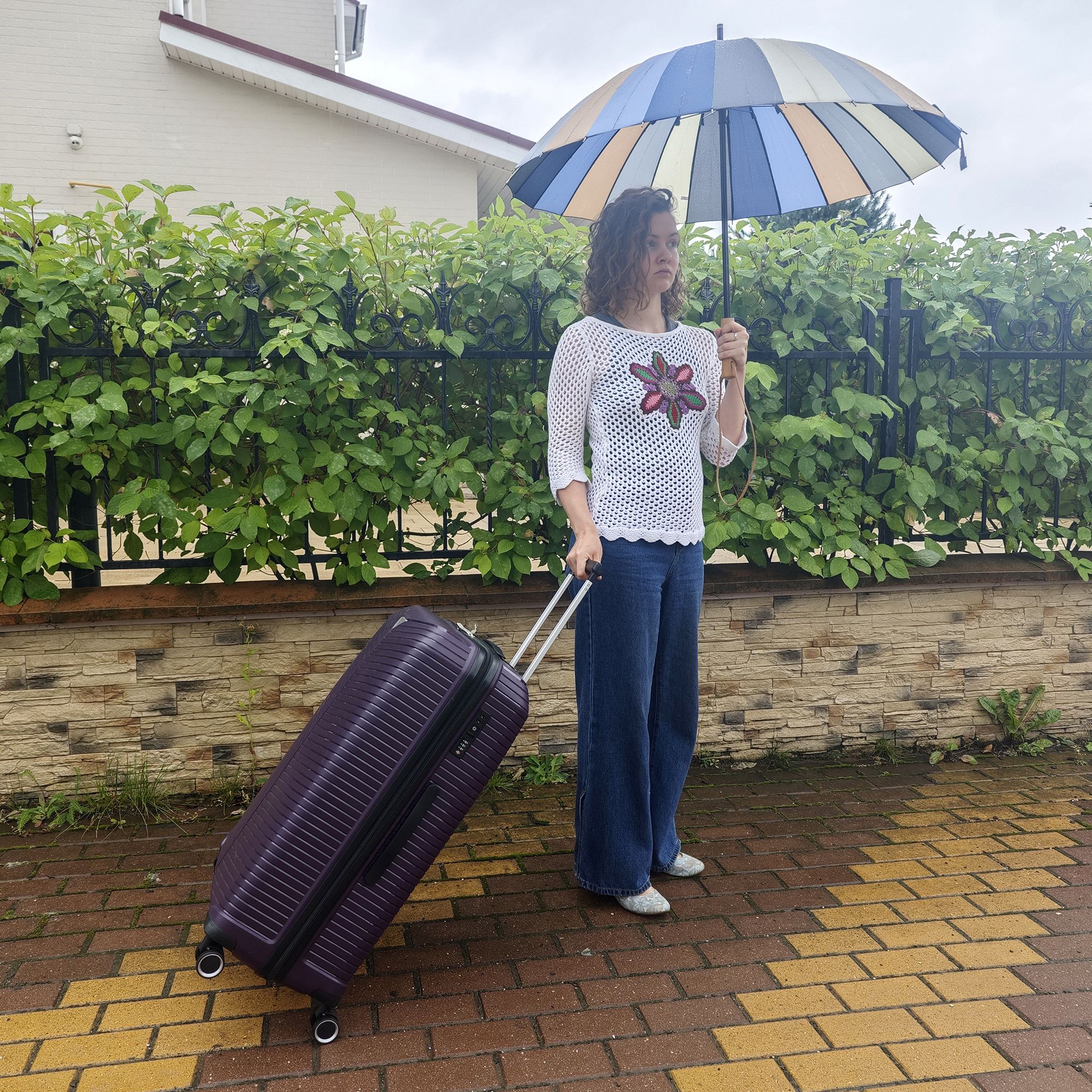 Чемодан большой POLAR РР823-28" Blue