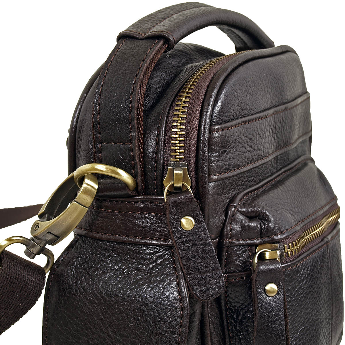 Мужская сумка-автовизитка POLA 4111 Coffee