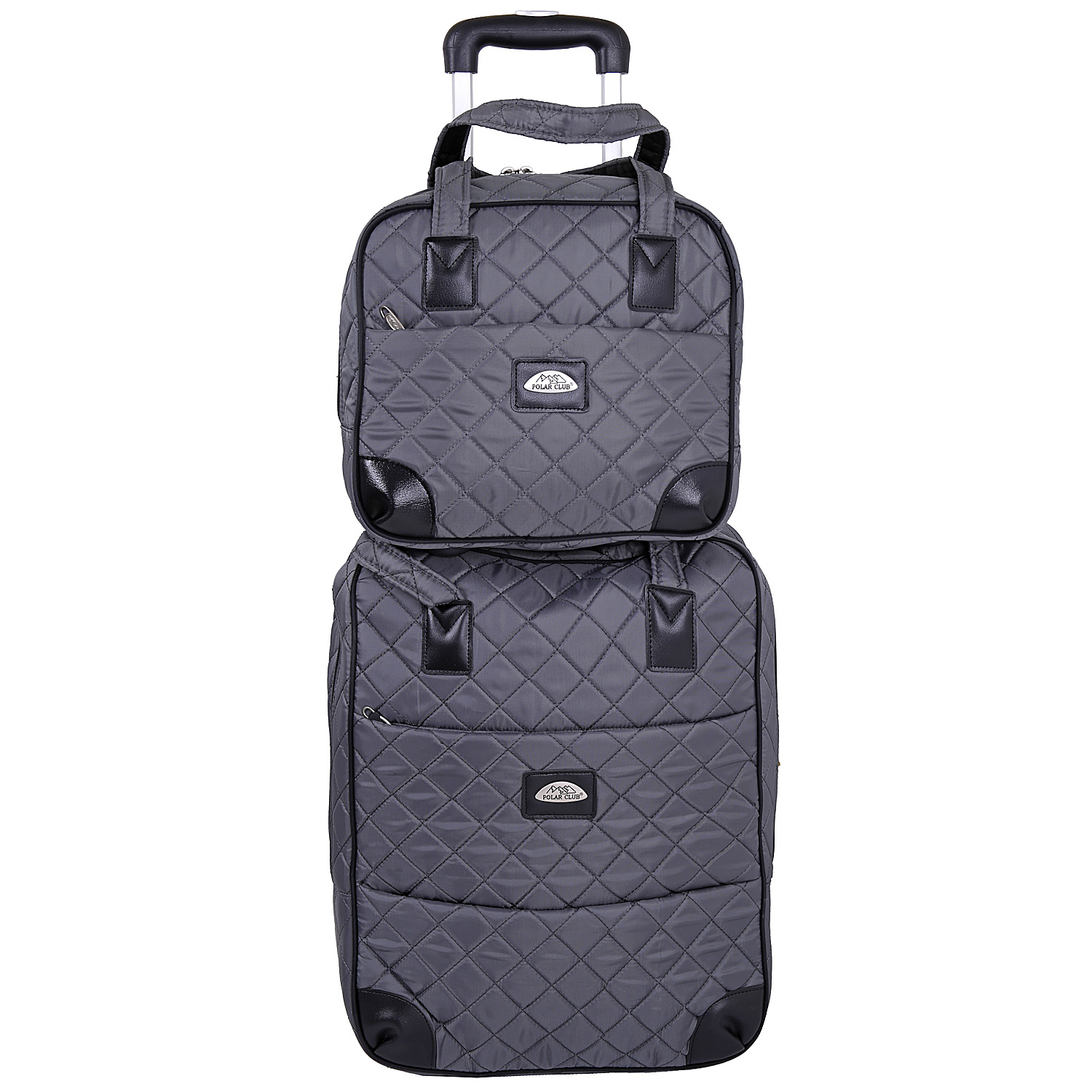 Сумка с креплением на ручку чемодана POLAR П7101 Grey, цвет: серый ...