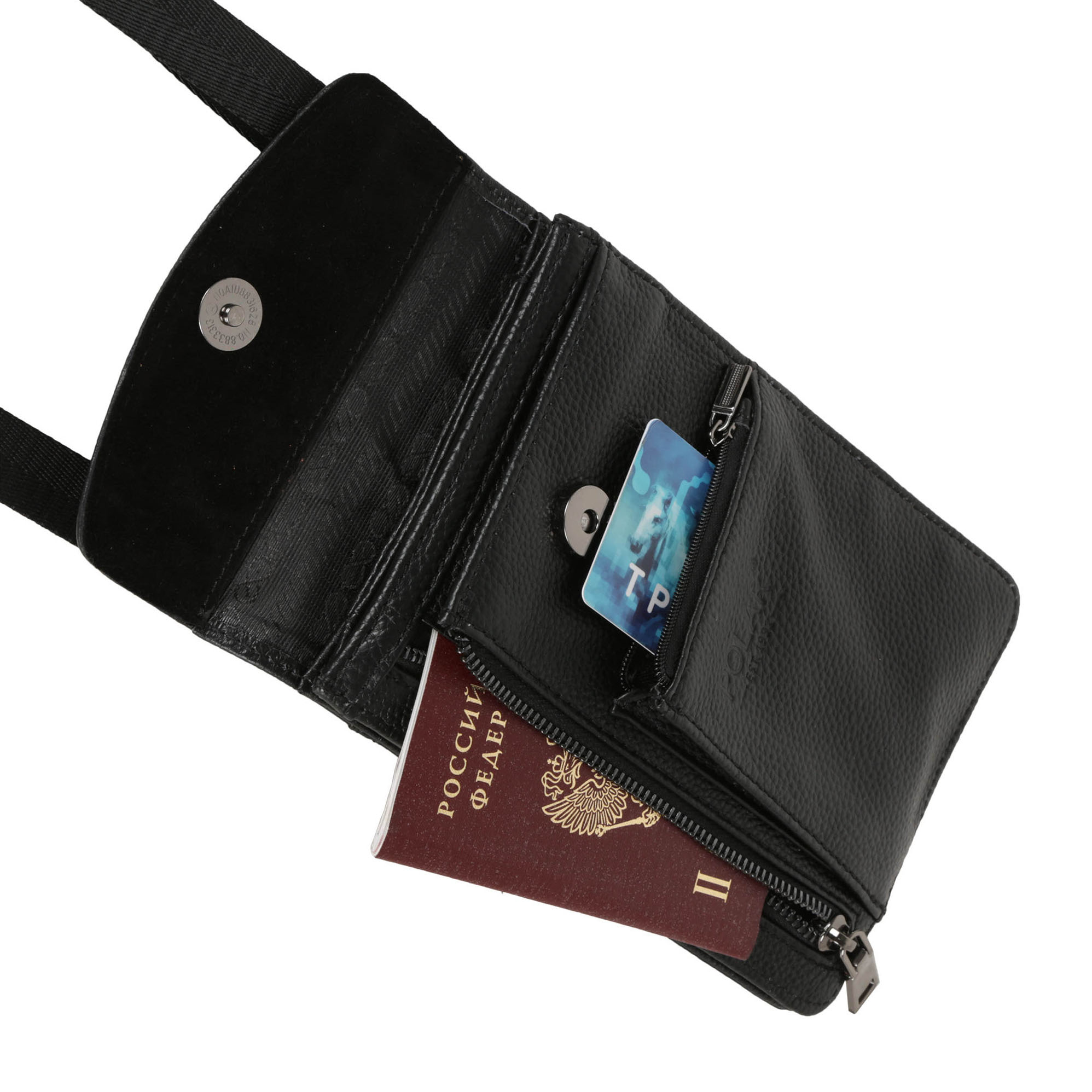 Мужская кожаная сумка POLAR 0707