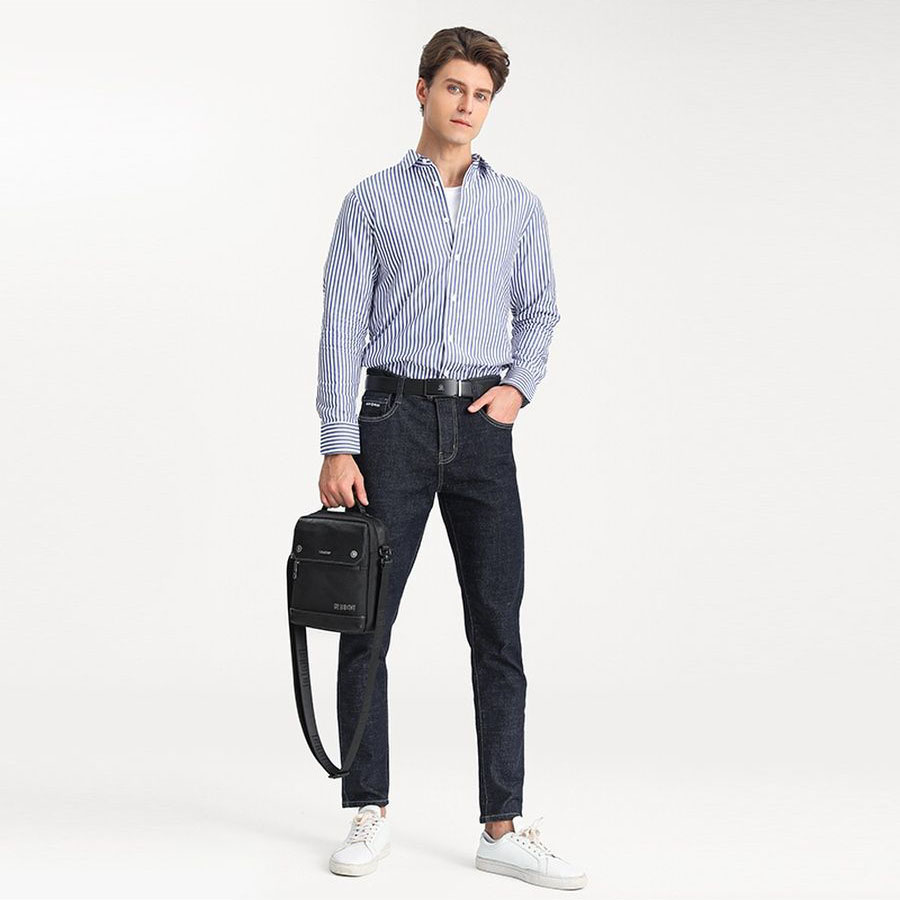 Мужская сумка через плечо LEASTAT 6607.2 Black