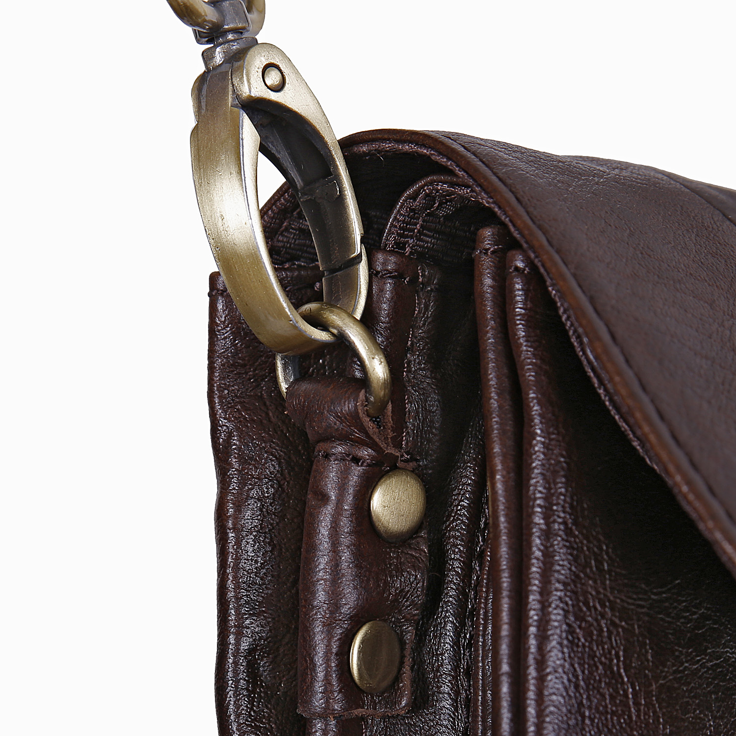 Сумка на плечо с креплением на ремень POLAR 21048 Brown