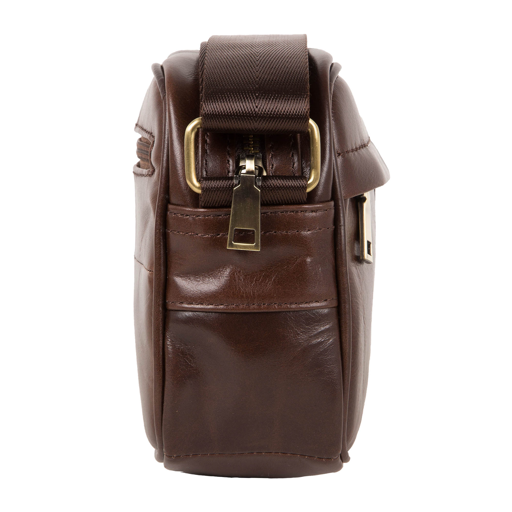 Мужская кожаная сумка POLAR 5001142-1 Brown