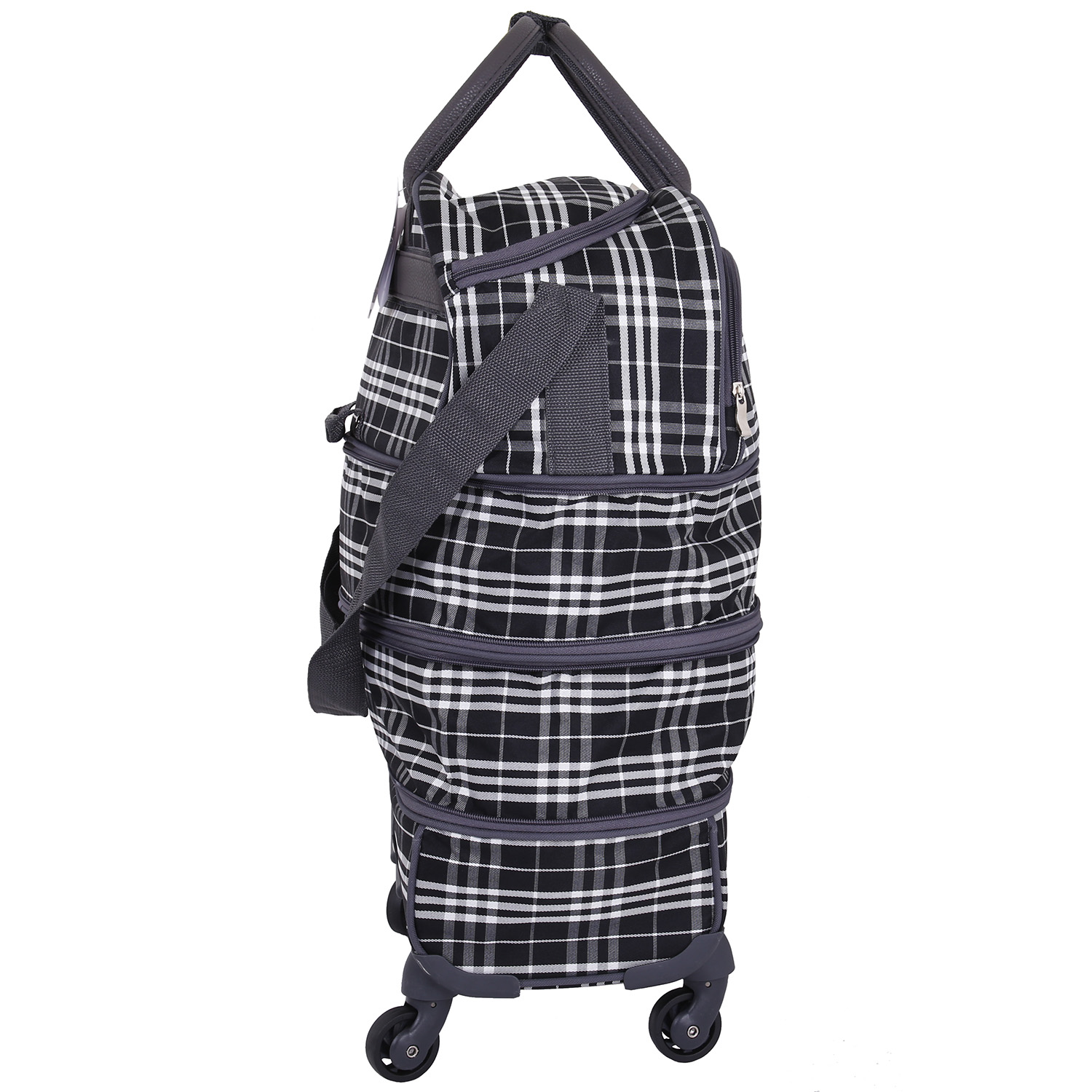 Раздвижная сумка на 4х колесах TSV 530.24 Black