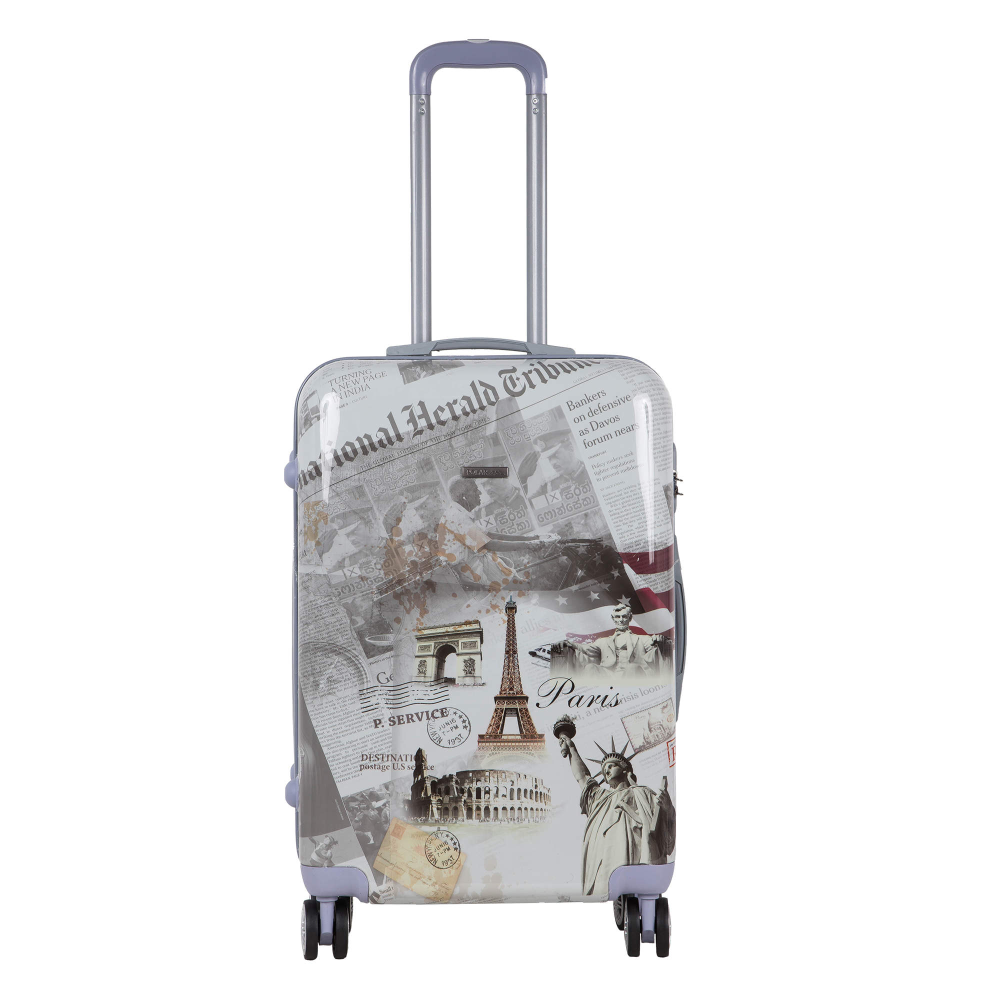 Чемодан средний POLAR РА030-24" "Газета"