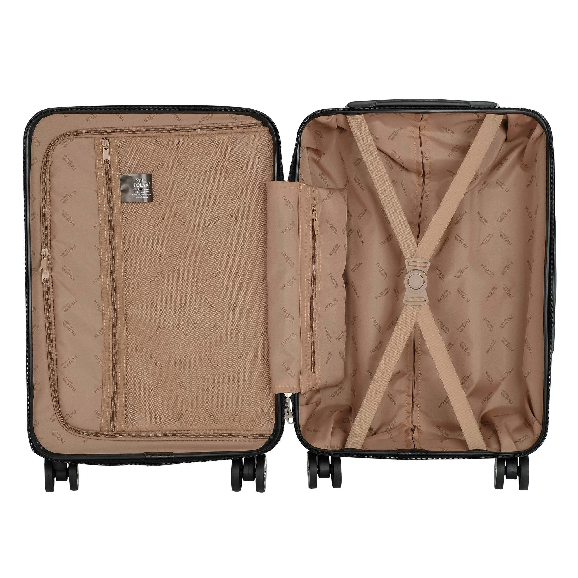 Чемодан малый, для ручной клади POLAR РР5637-20" Green