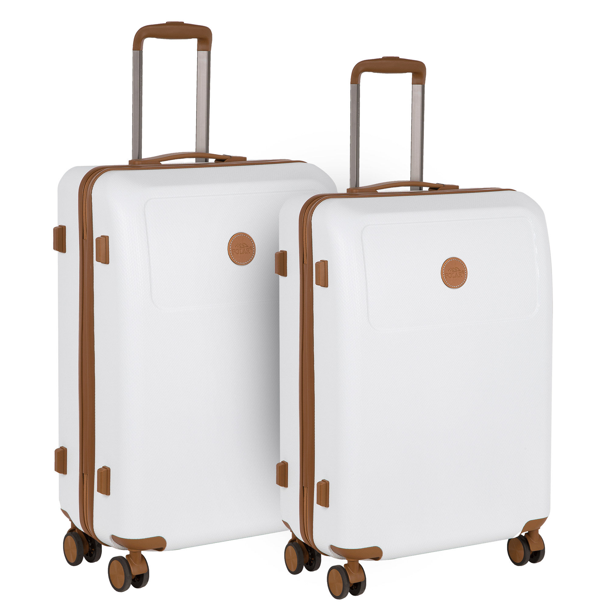 Комплект из 2х чемоданов POLAR Р1282-2 White (20", 24")