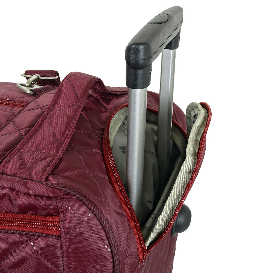 Женская сумка на колесах POLAR 7050 Bordo