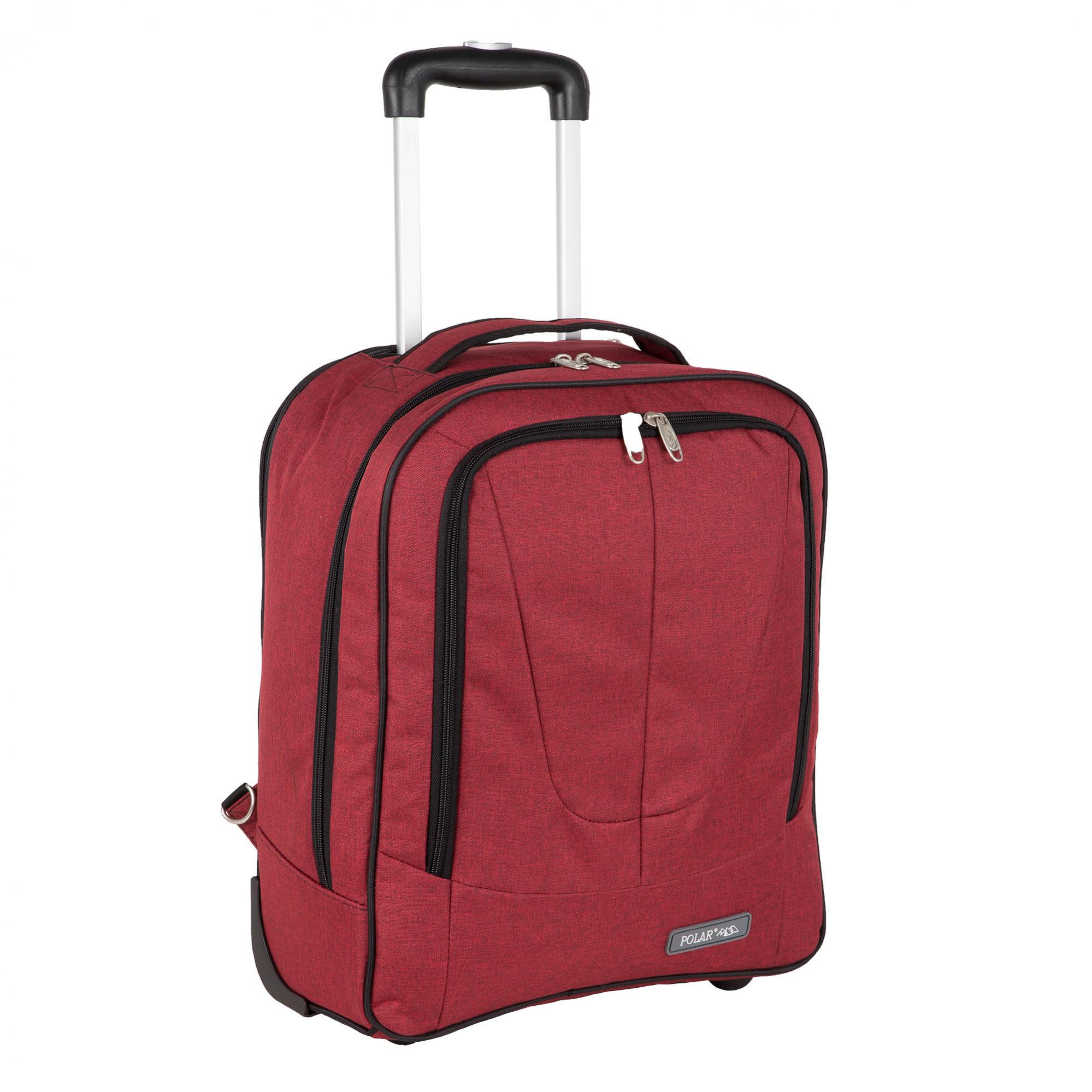 Рюкзак на колесах POLAR П7110 Bordo