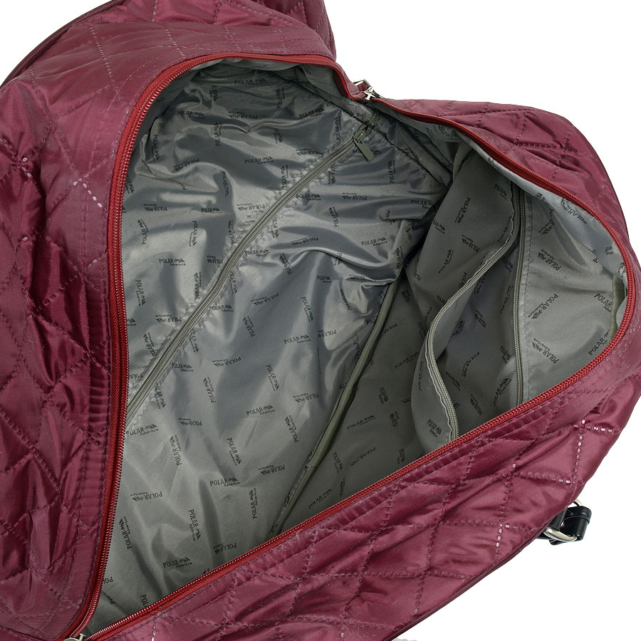 Женская сумка на колесах POLAR 7050 Bordo