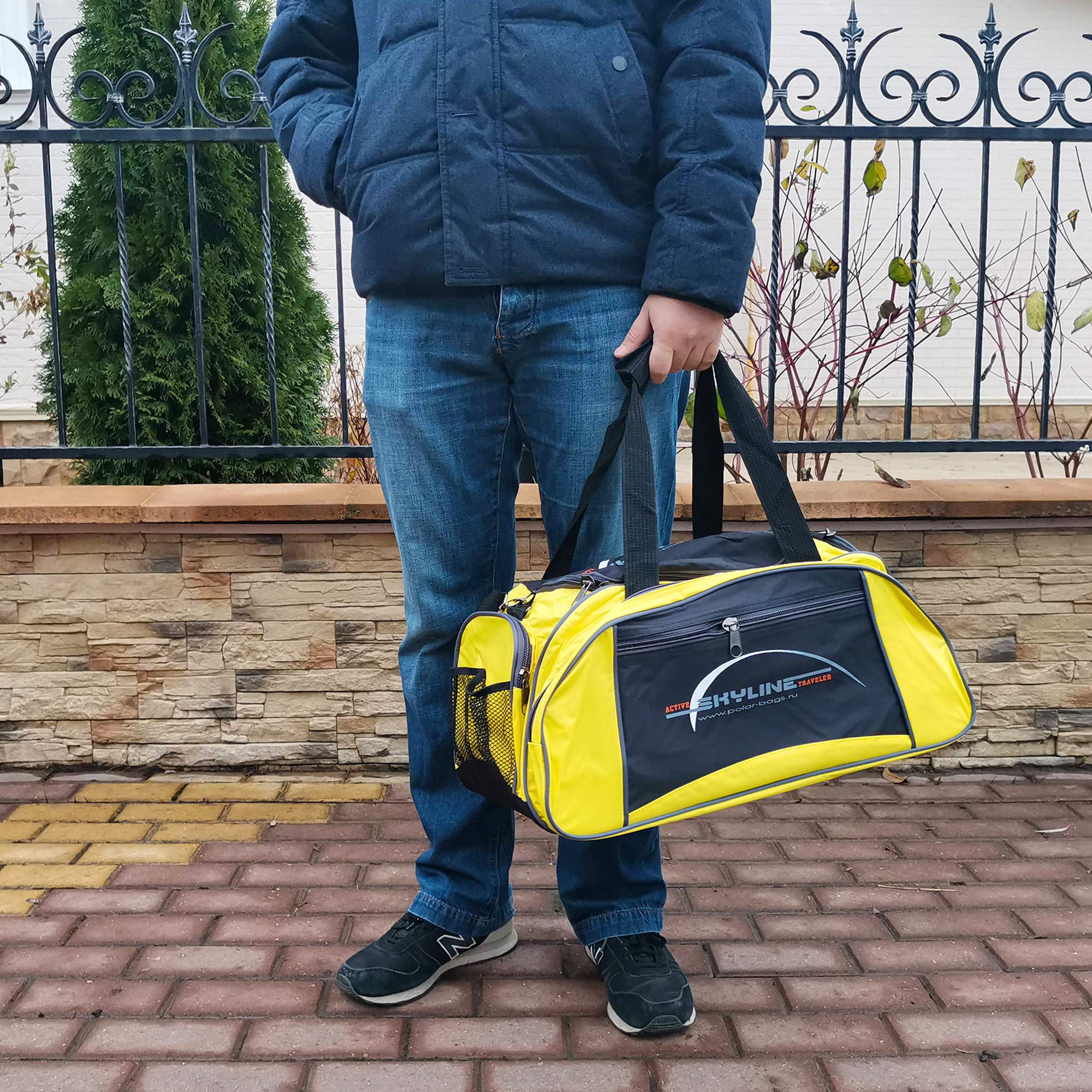 Cумка SkyLine с отделением для обуви POLAR 6063/6 Grey