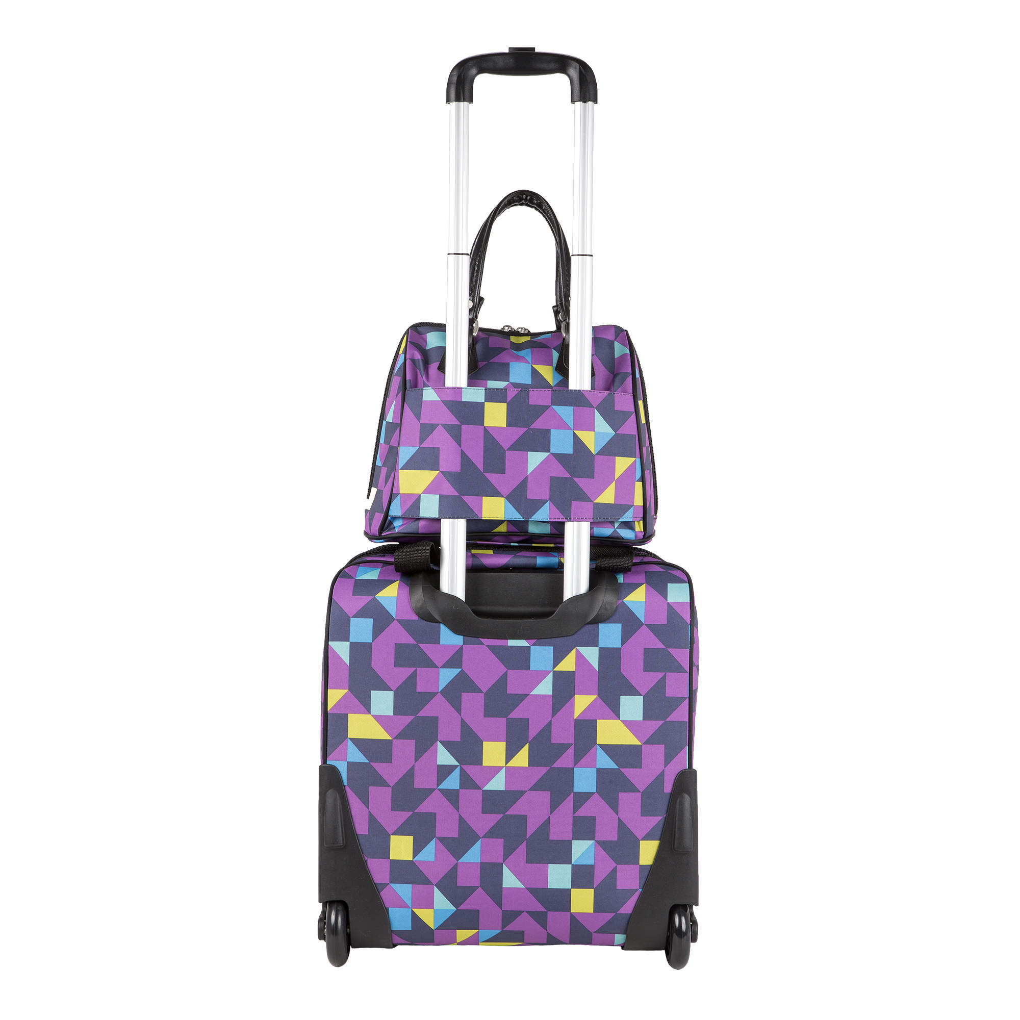 Чемодан на колесах для ручной клади POLAR П7094 "Калейдоскоп"