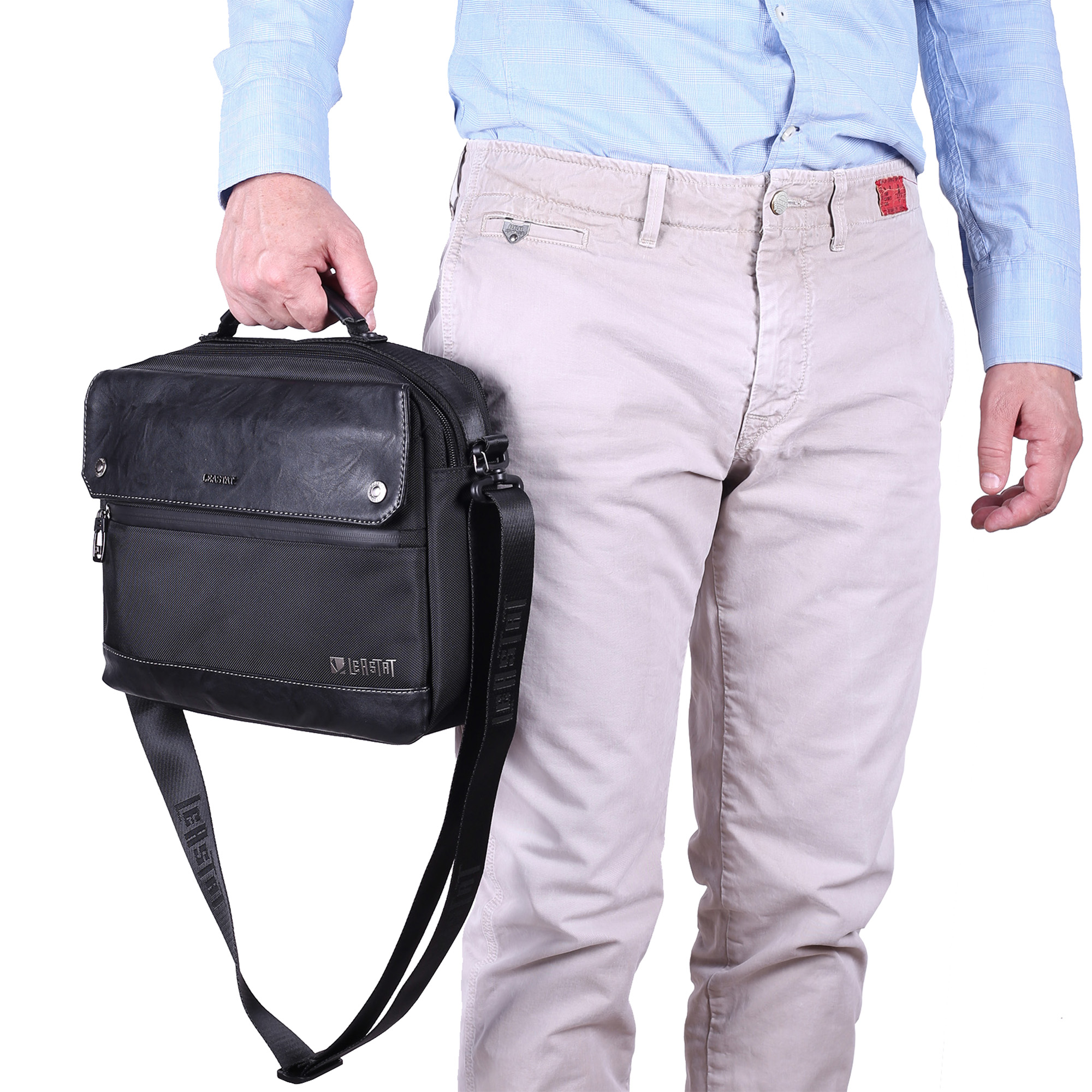 Мужская сумка-портфель LEASTAT 6603.2 Black