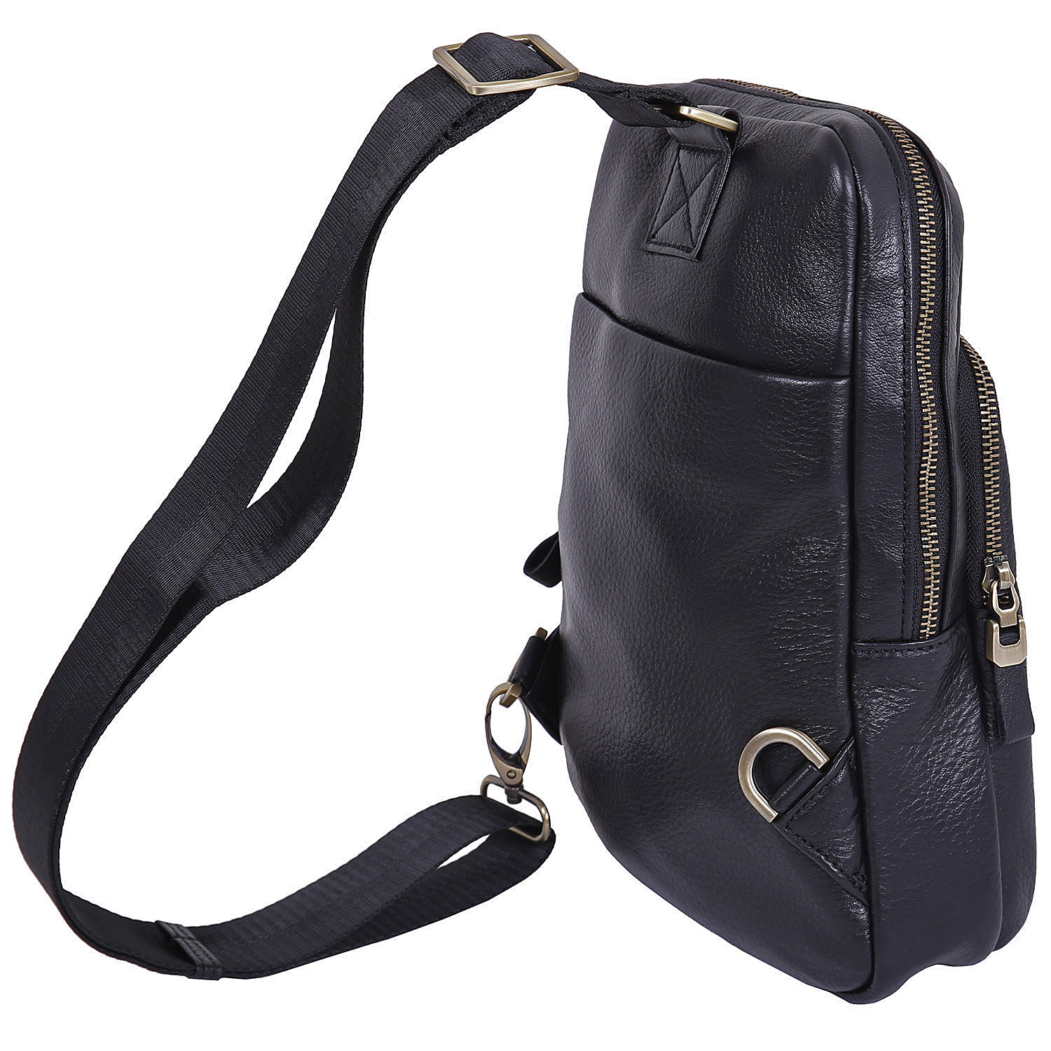 Сумка на плечо (из цельной кожи) POLA 0703 Black