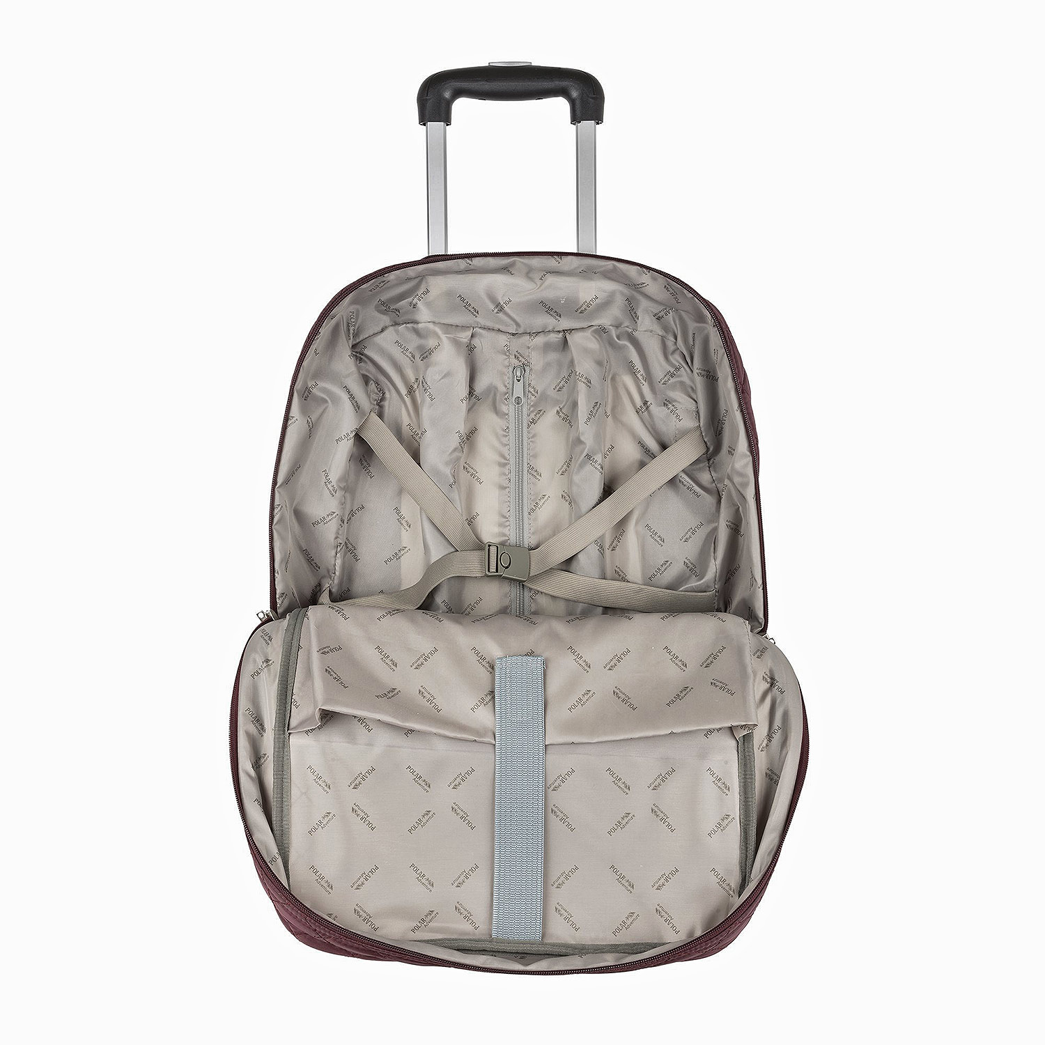 Cумка на колесах для ручной клади POLAR П7095 Bordo