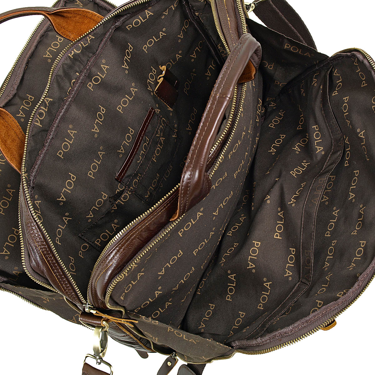 Мужская сумка для документов А4 и ноутбука POLA 0121 Brown