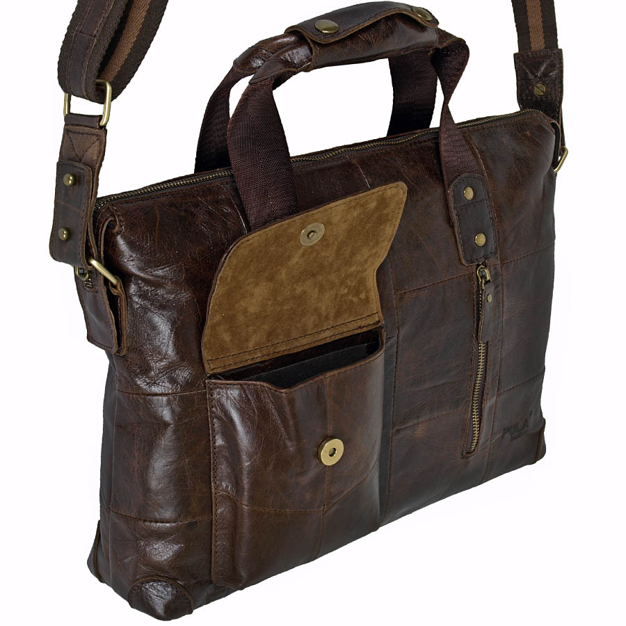 Сумка из натуральной кожи POLAR 0108 Coffee