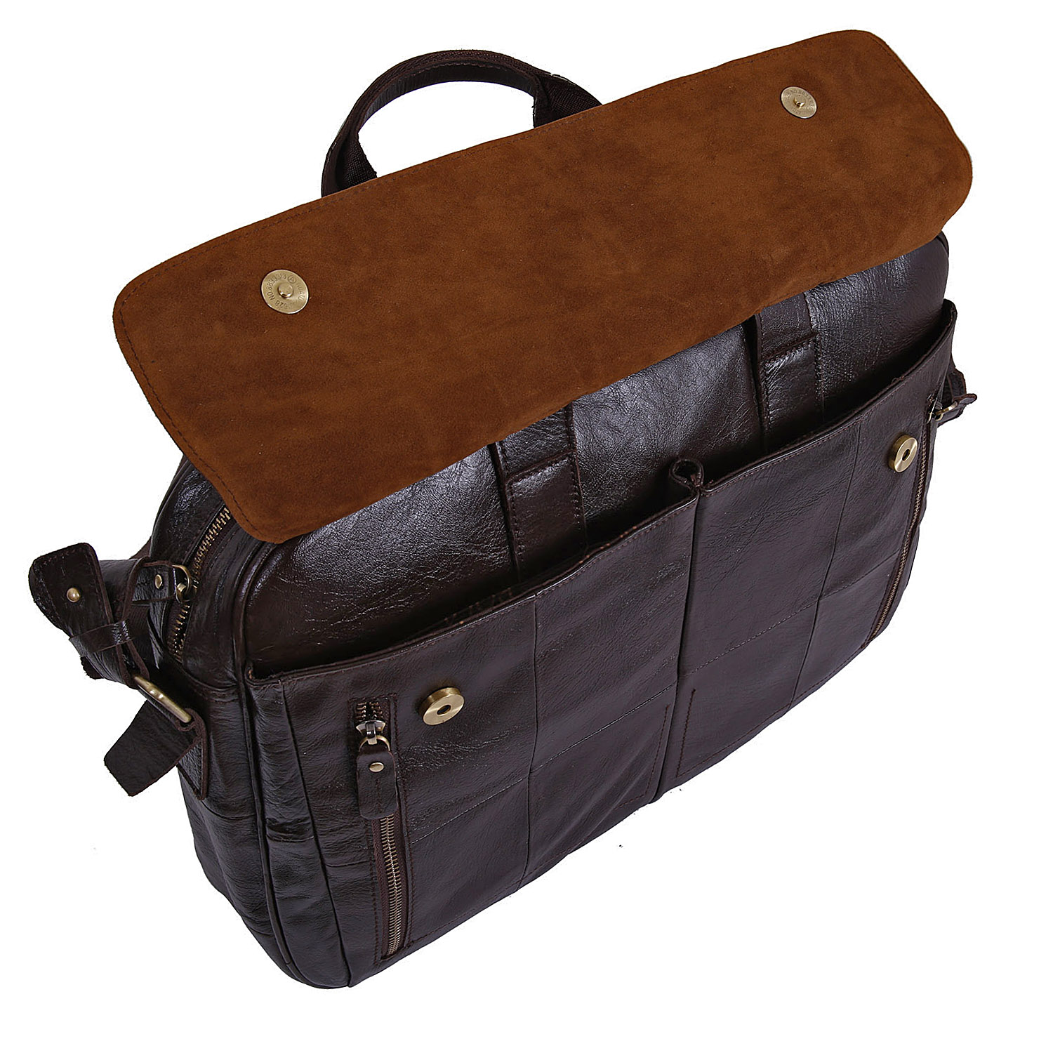 Мужская кожаная сумка POLA 5151 Brown