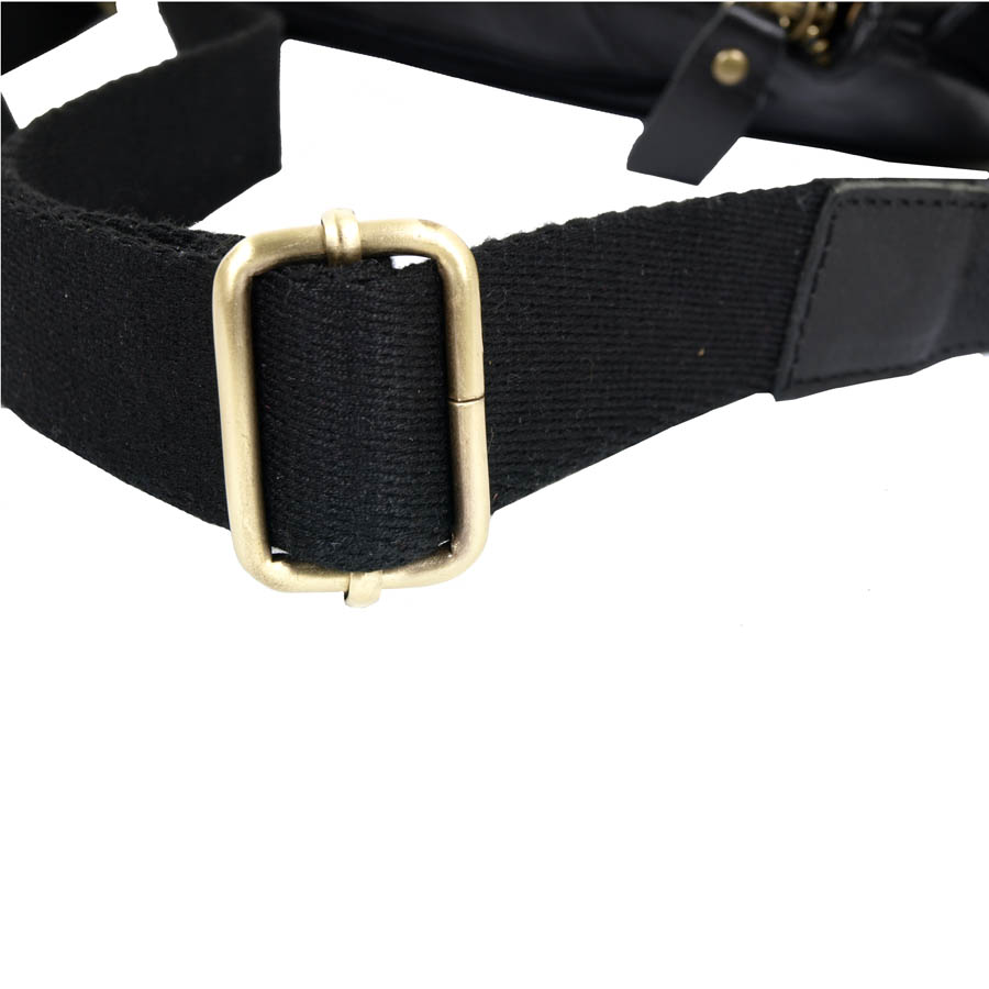 Кожаная сумка на пояс POLA 0243 Black