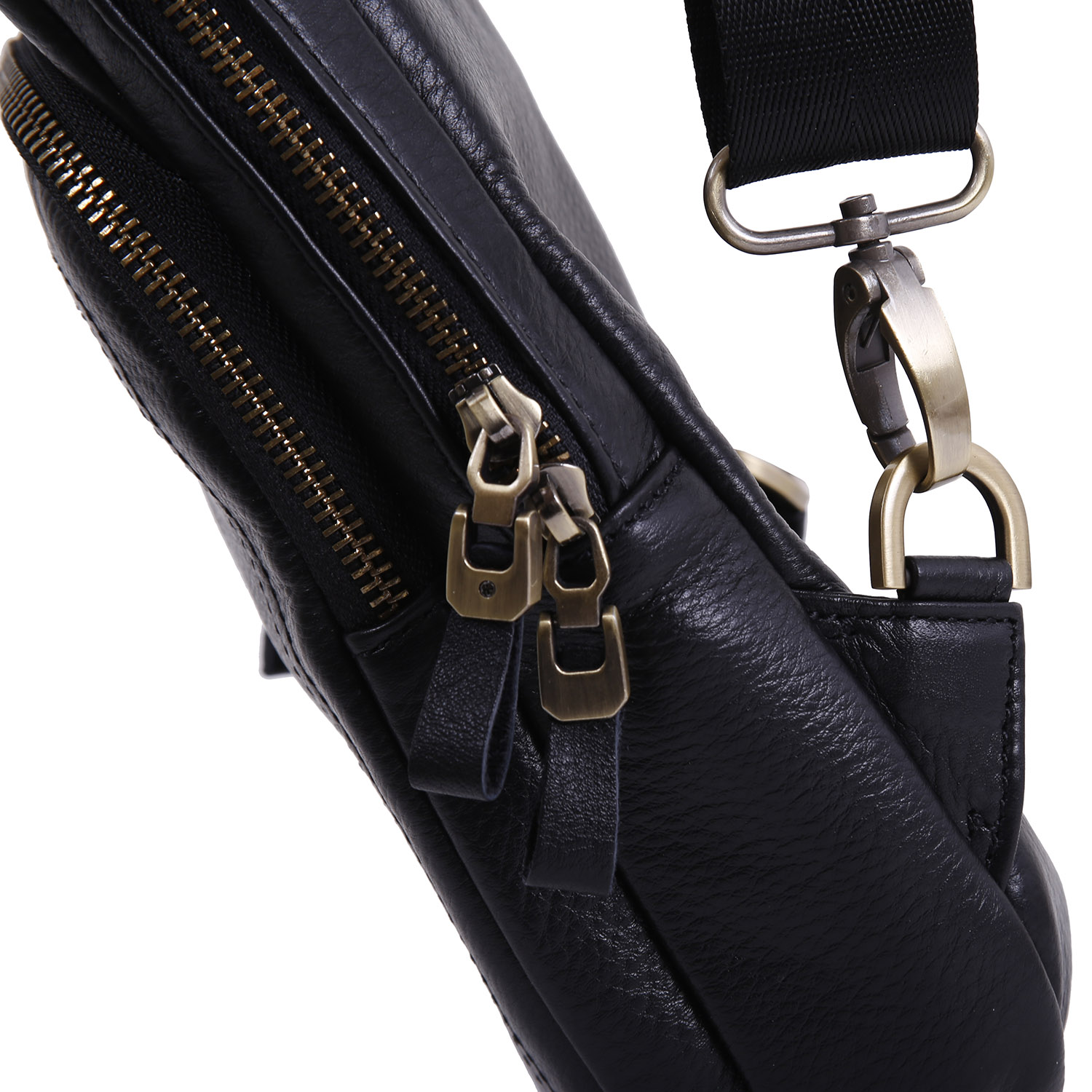 Сумка на плечо (из цельной кожи) POLA 0703 Black