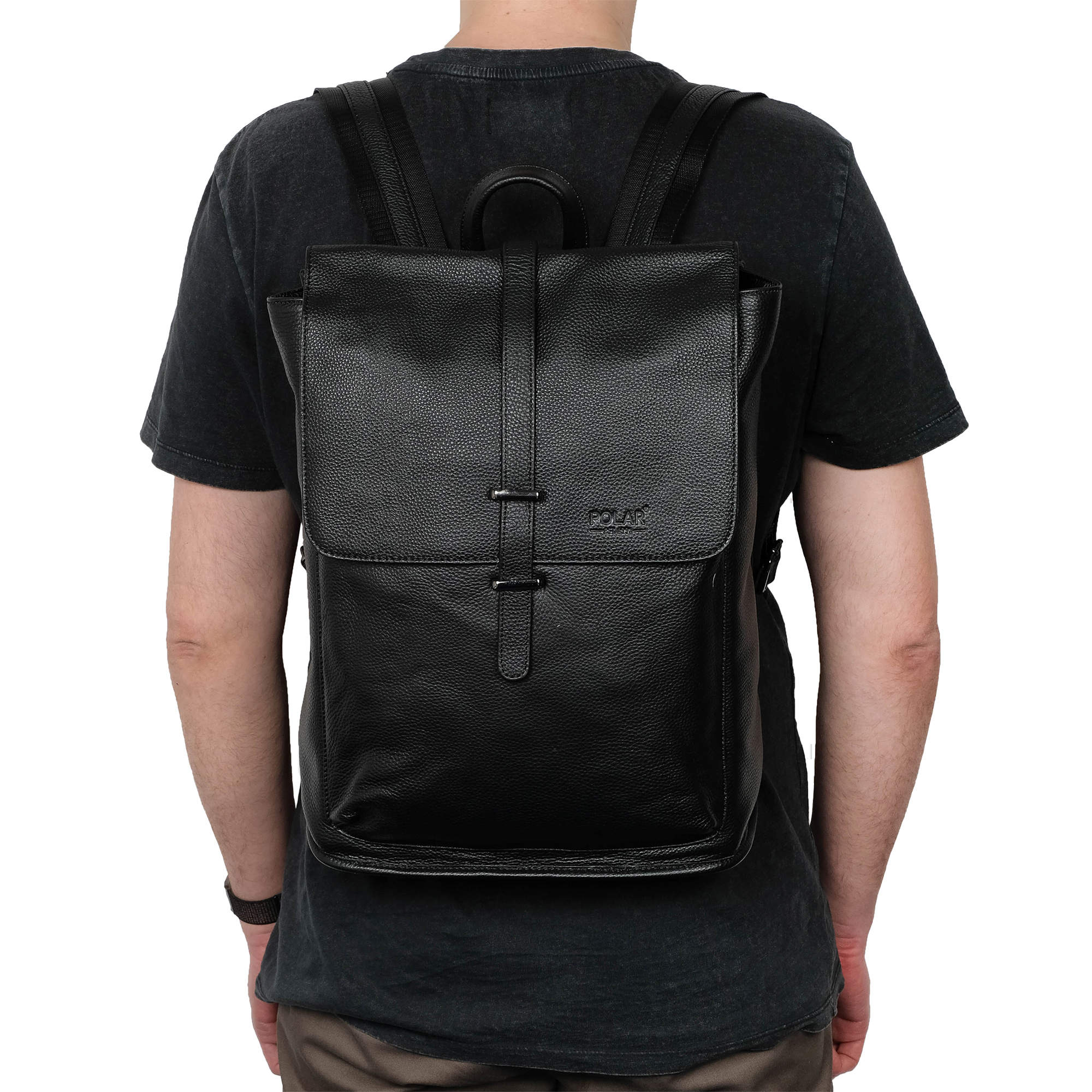 Кожаный рюкзак POLAR 29201