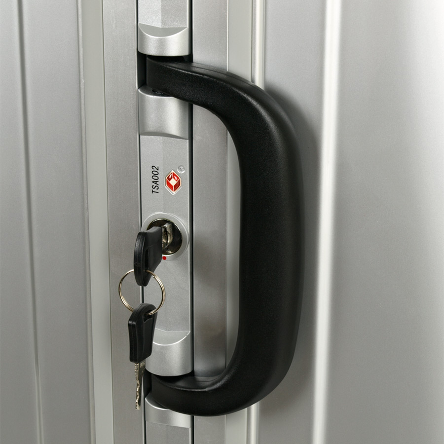 Чемодан-кейс на защелках POLAR P1123-20" Silver