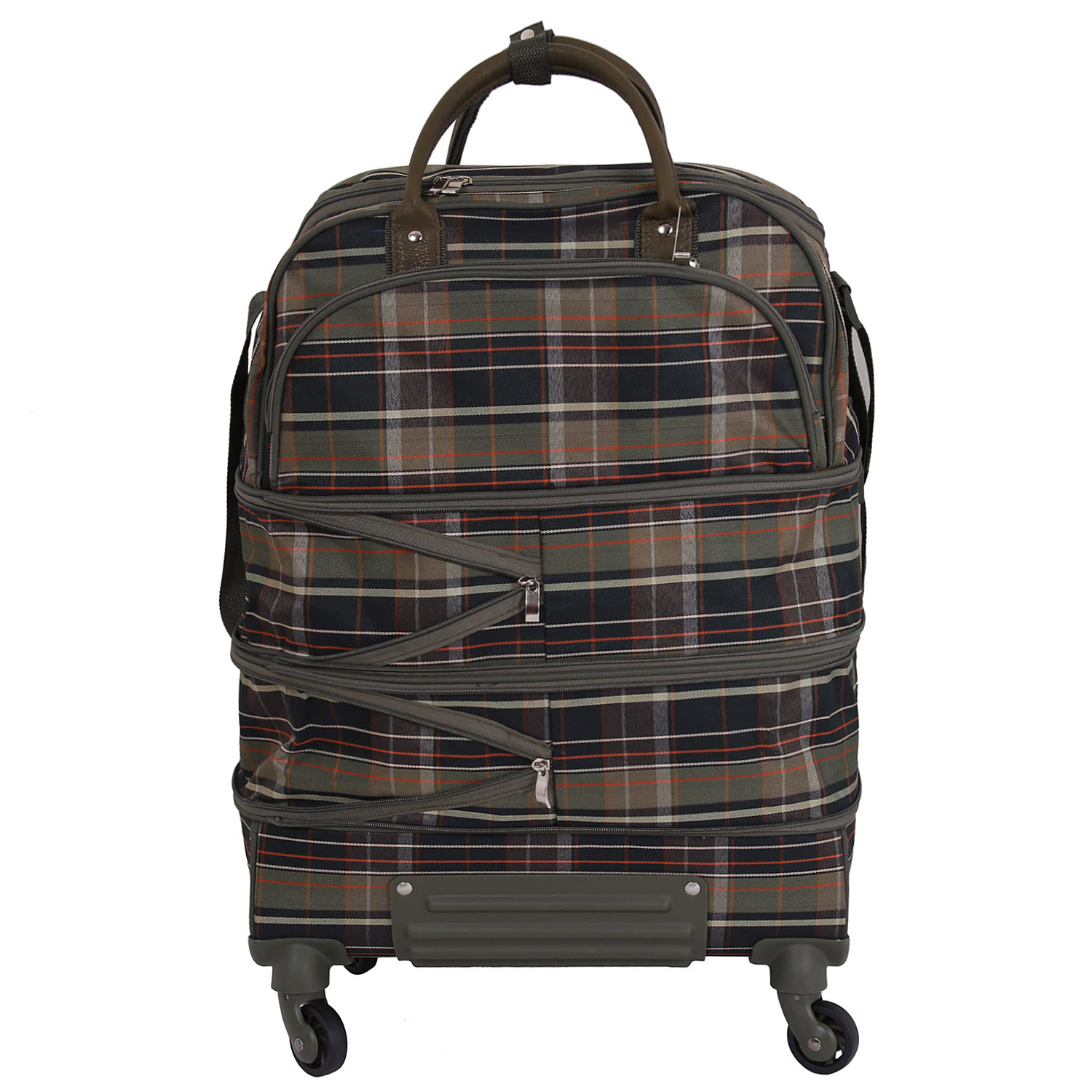 Раздвижная сумка на 4х колесах TSV 530.24 Green