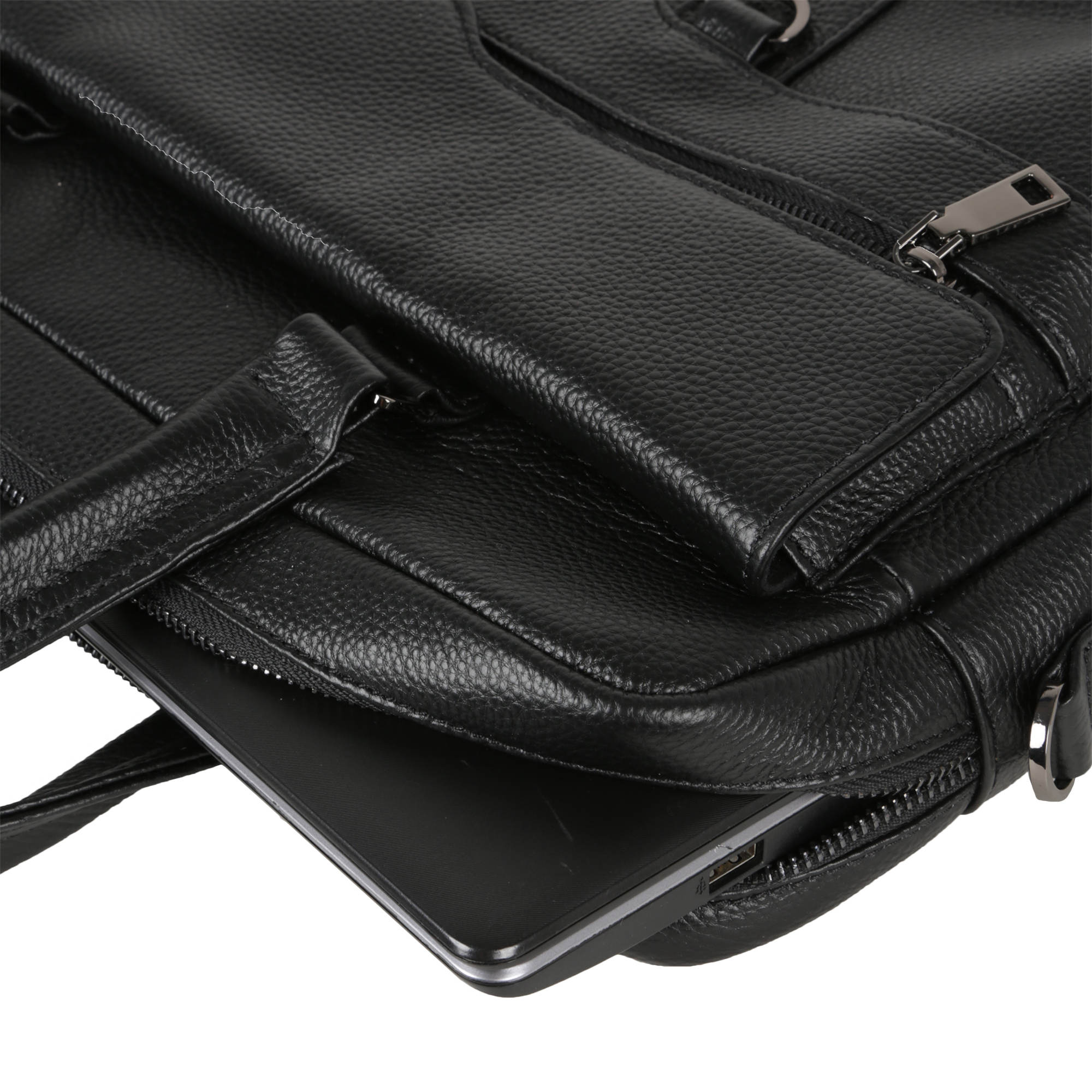 Мужская кожаная сумка POLAR 0905