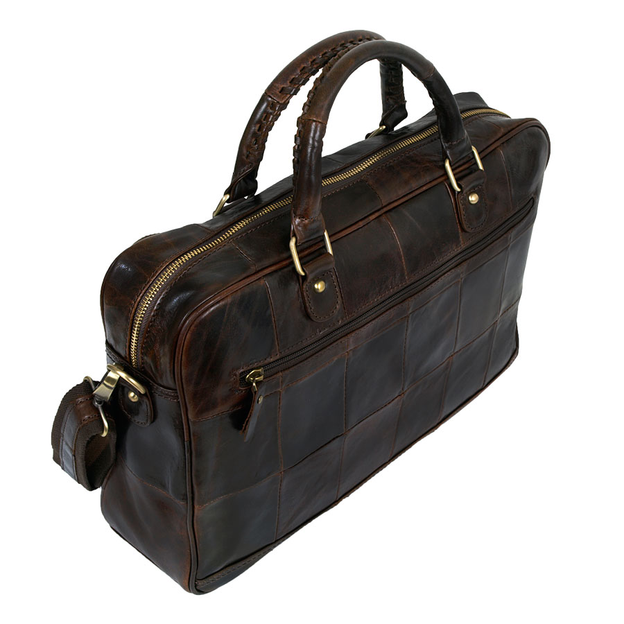 Мужская кожаная сумка POLA 8124 Coffee