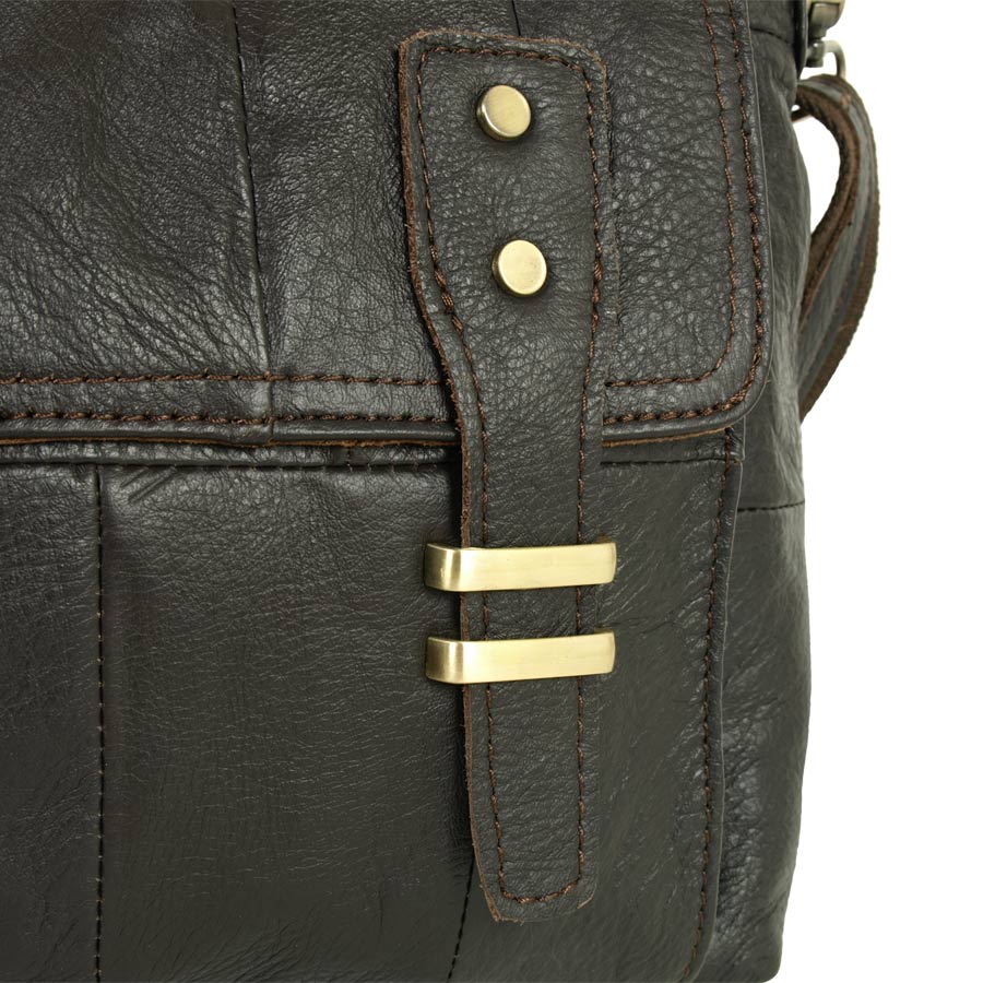 Сумка мужская вертикальная POLA 5021 Coffee