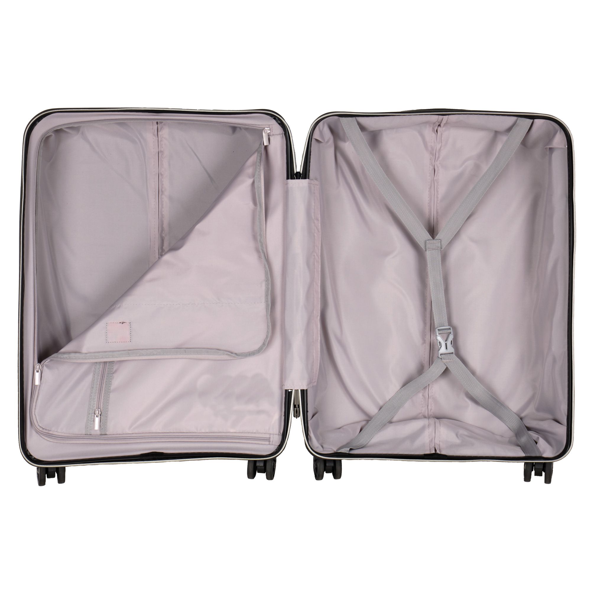 Чемодан среднего размера POLAR Р0007-24" Black