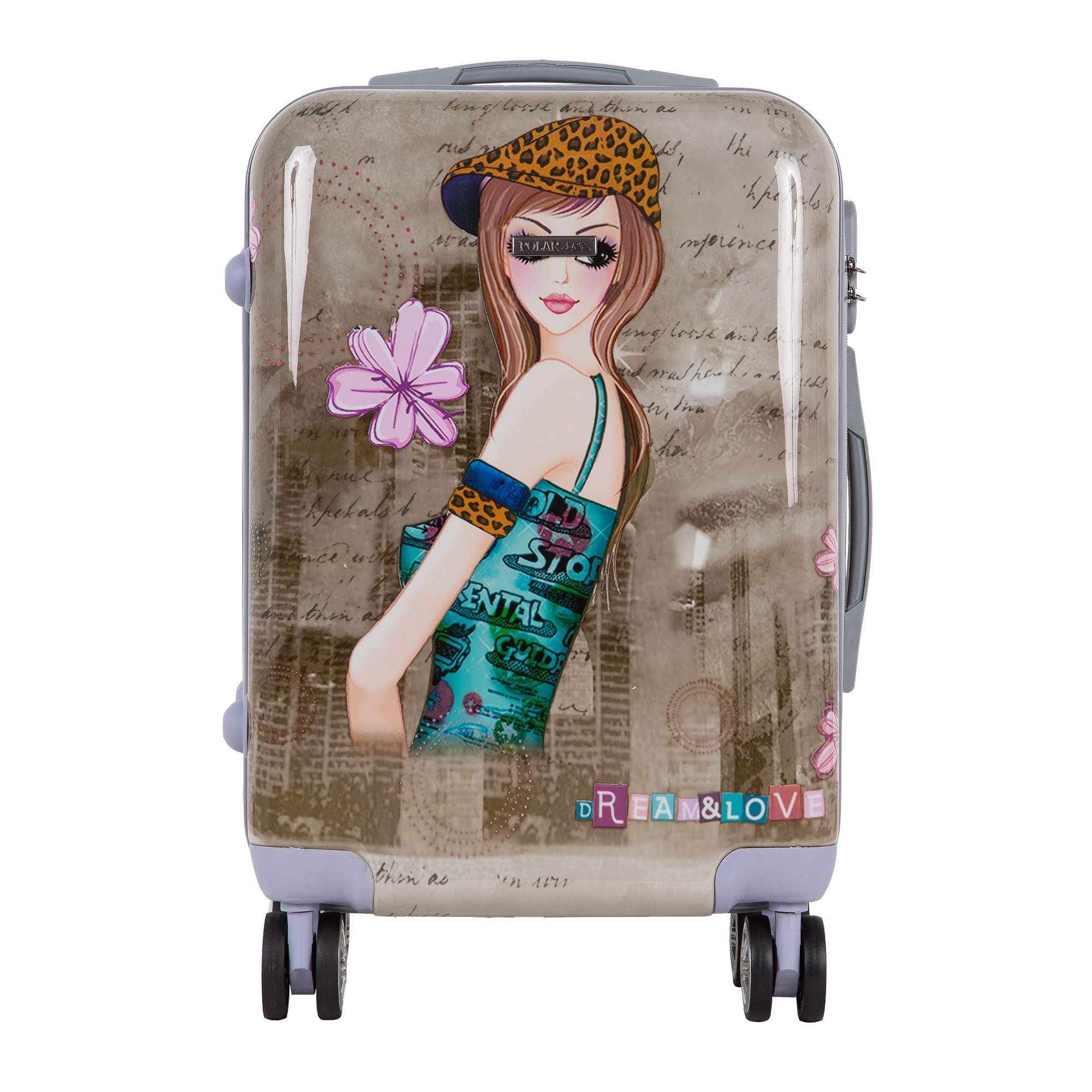 Чемодан малый POLAR РА053- 20" "Девочка"