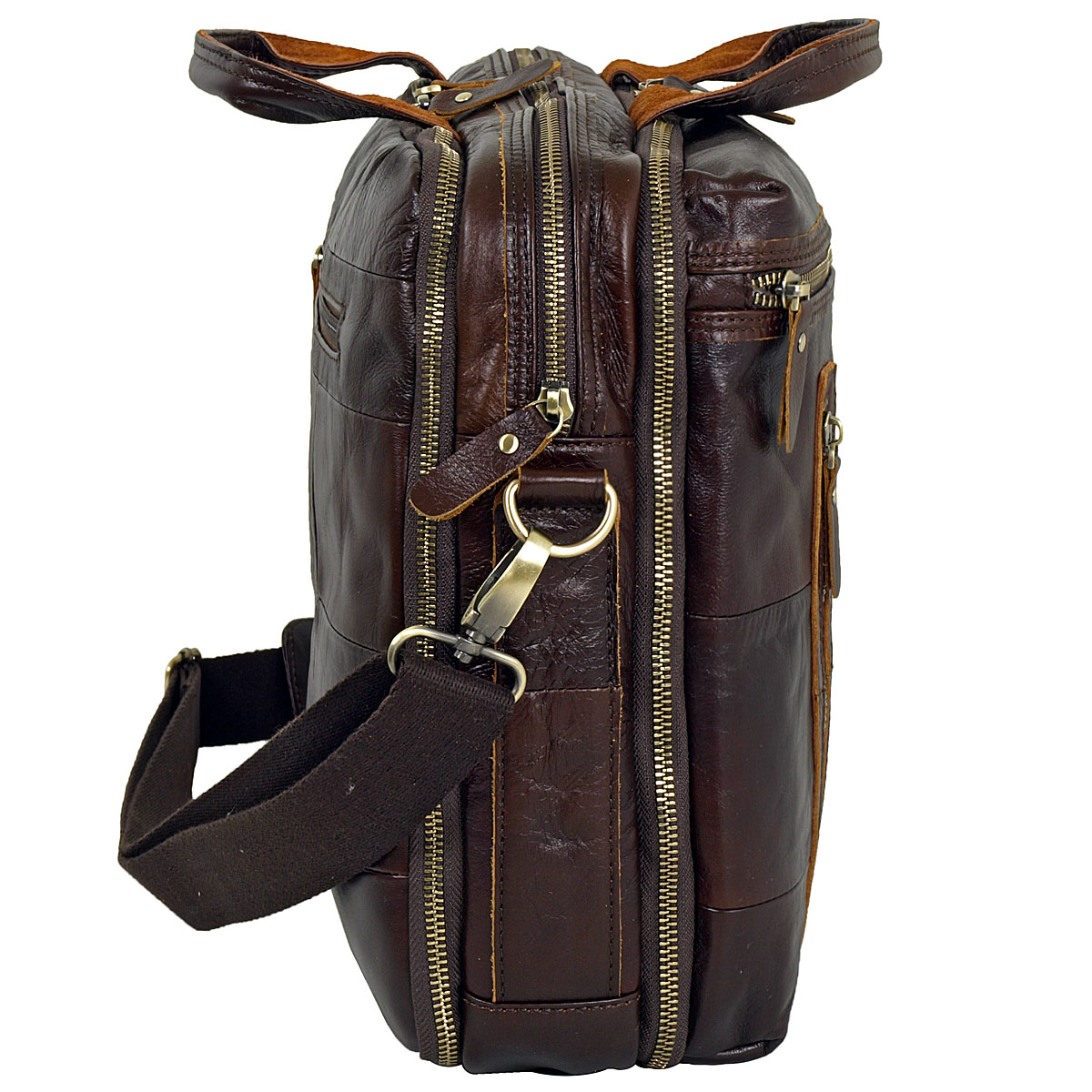 Мужская сумка для документов А4 и ноутбука POLA 0121 Brown