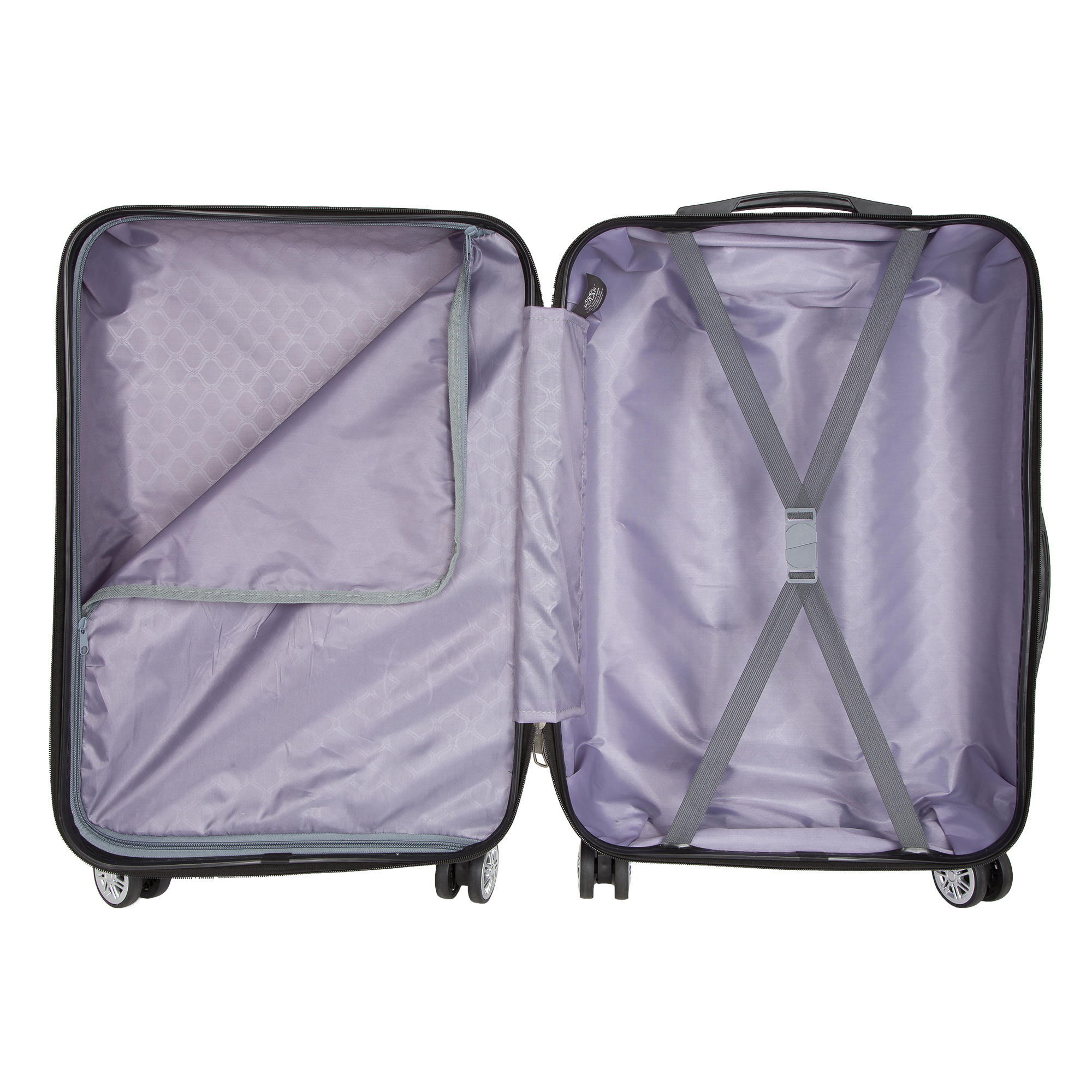 Комплект из 2х чемоданов POLAR Р110-2 Silver ( 20", 24")