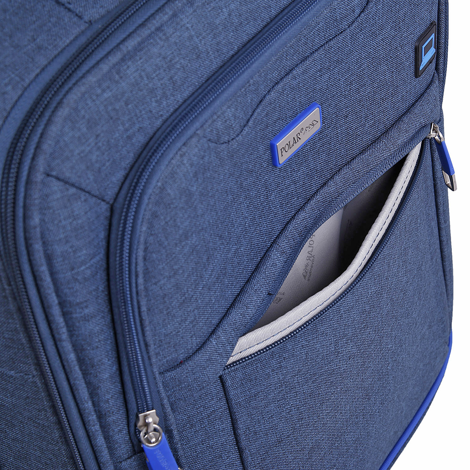 Чемодан на 4х колесах POLAR Р18А07-19" Blue