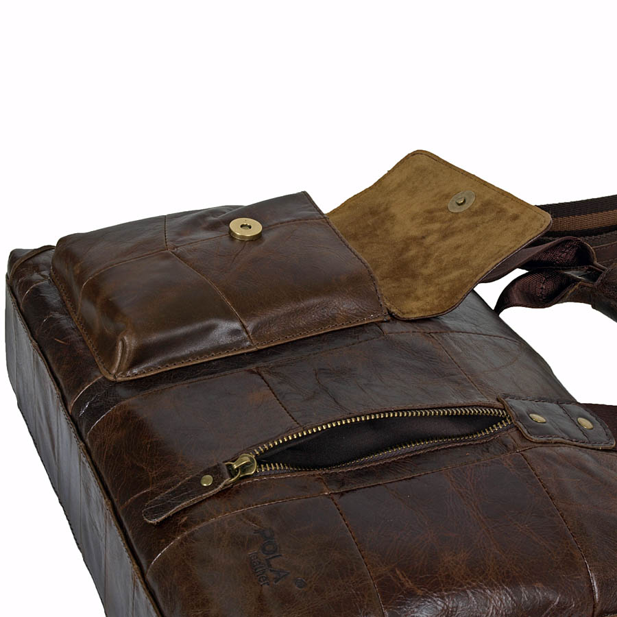 Сумка из натуральной кожи POLAR 0108 Coffee