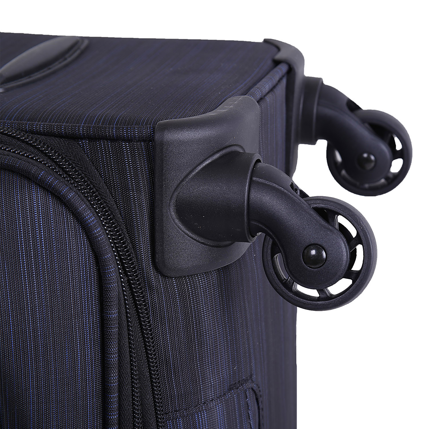 Чемодан на 4х колесах, средний POLAR Р18А01-23" Black