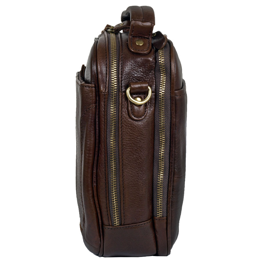 Мужская кожаная сумка POLA 3281 Brown