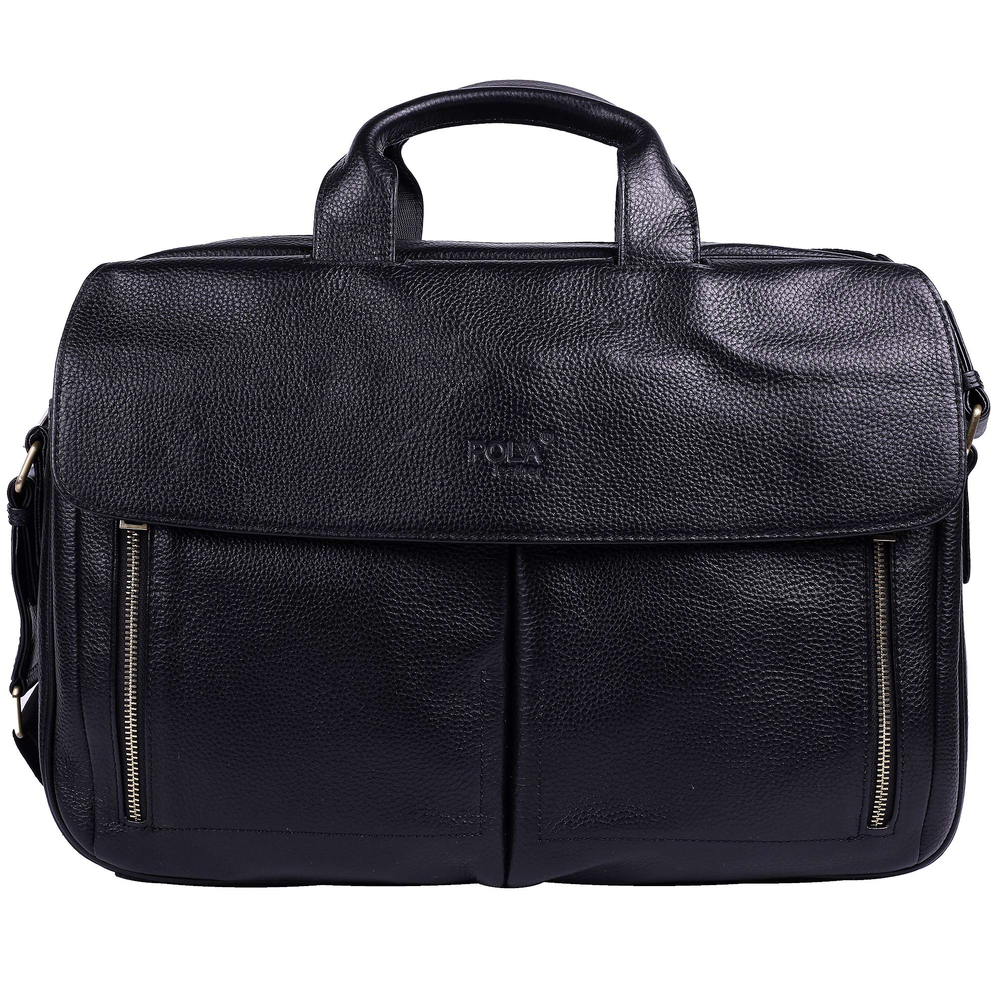 Мужская кожаная сумка POLA 5151 Black