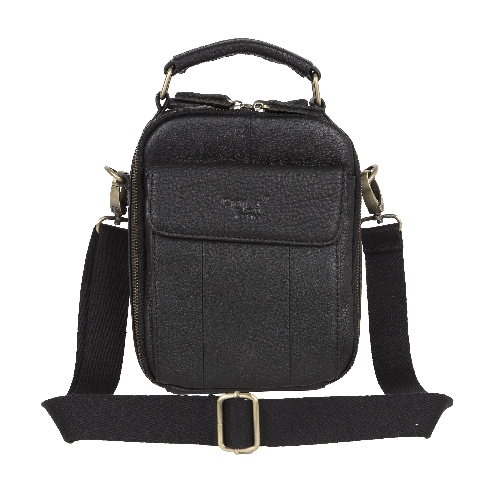Мужская кожаная сумка POLA 25031 Black