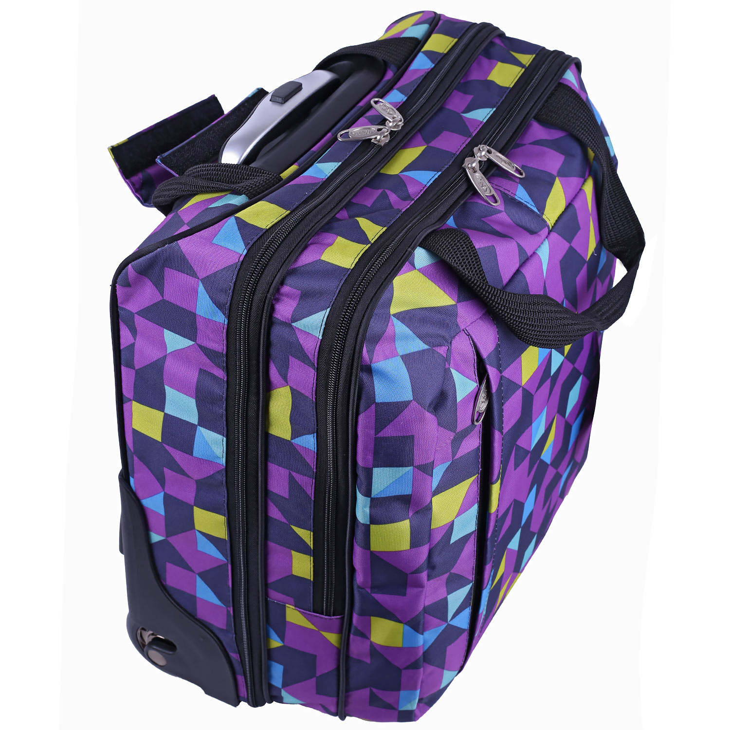 Чемодан на колесах для ручной клади POLAR П7094 "Калейдоскоп"