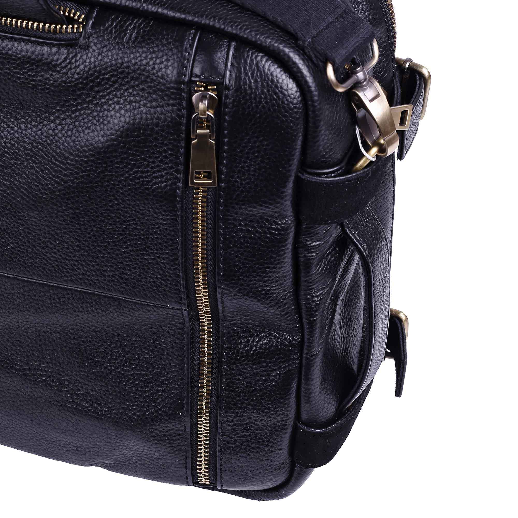 Сумка-рюкзак из натуральной кожи POLA 6031 Black