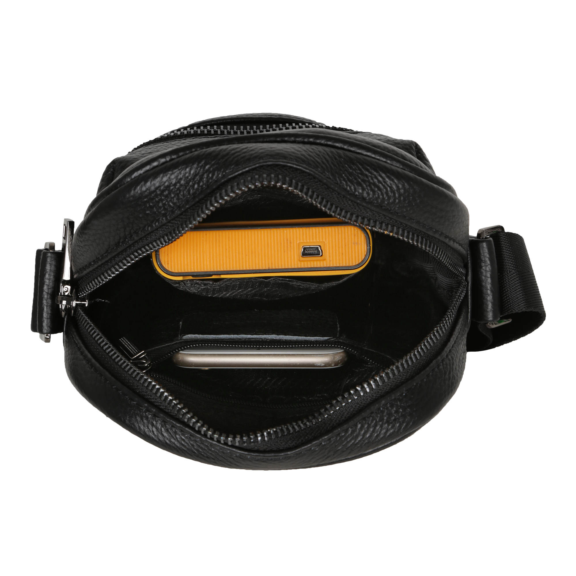 Мужская кожаная сумка POLAR 0703 Black