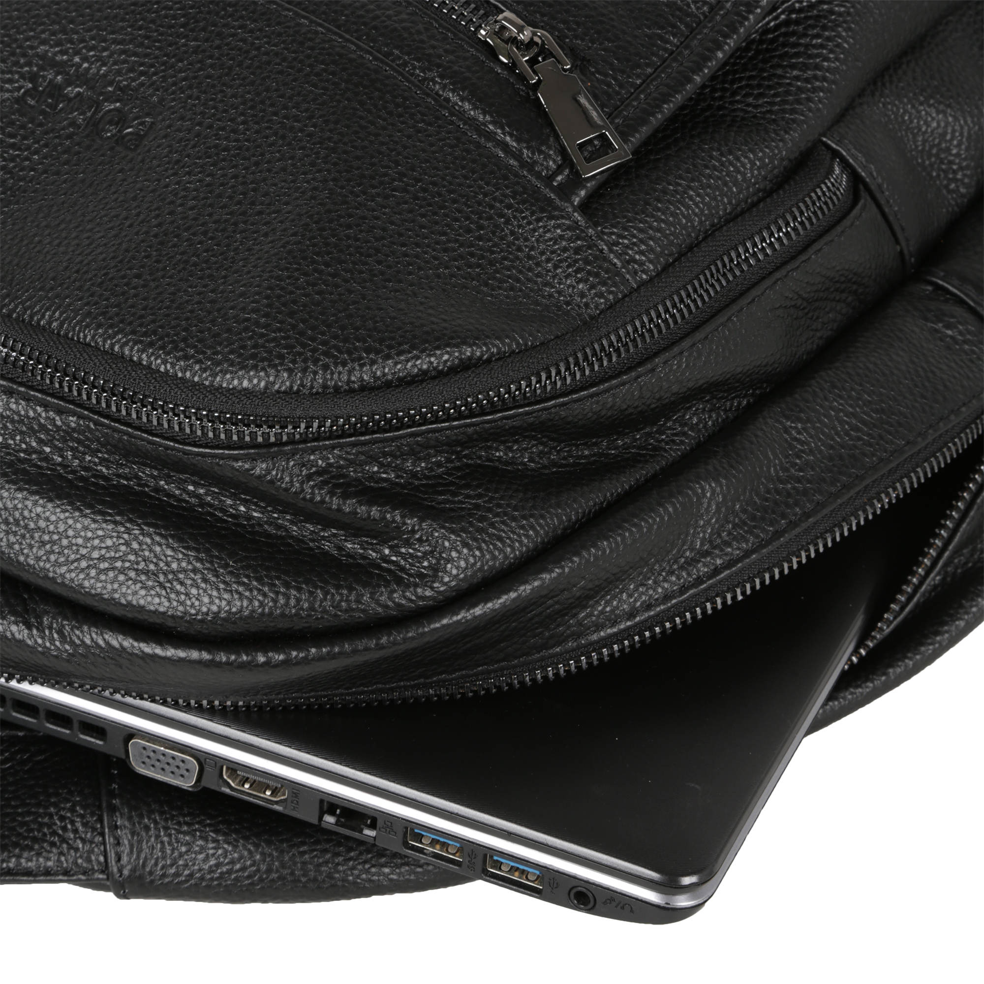 Кожаный рюкзак POLA 3221 Black