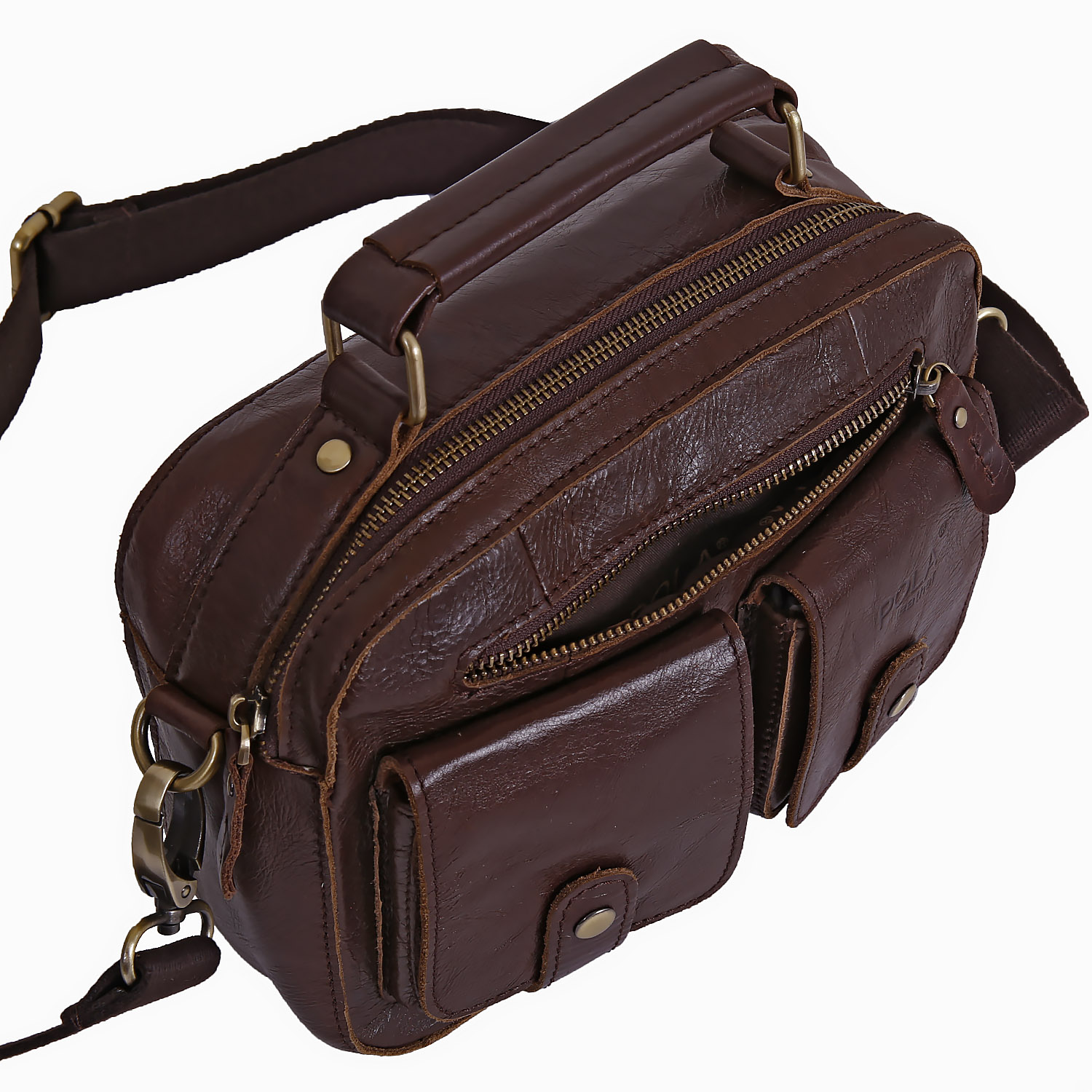 Мужская автовизитка POLA 1062 Brown