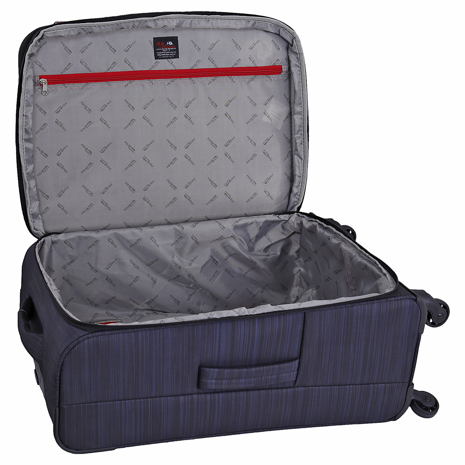 Чемодан на 4х колесах, средний POLAR Р18А01-23" Black