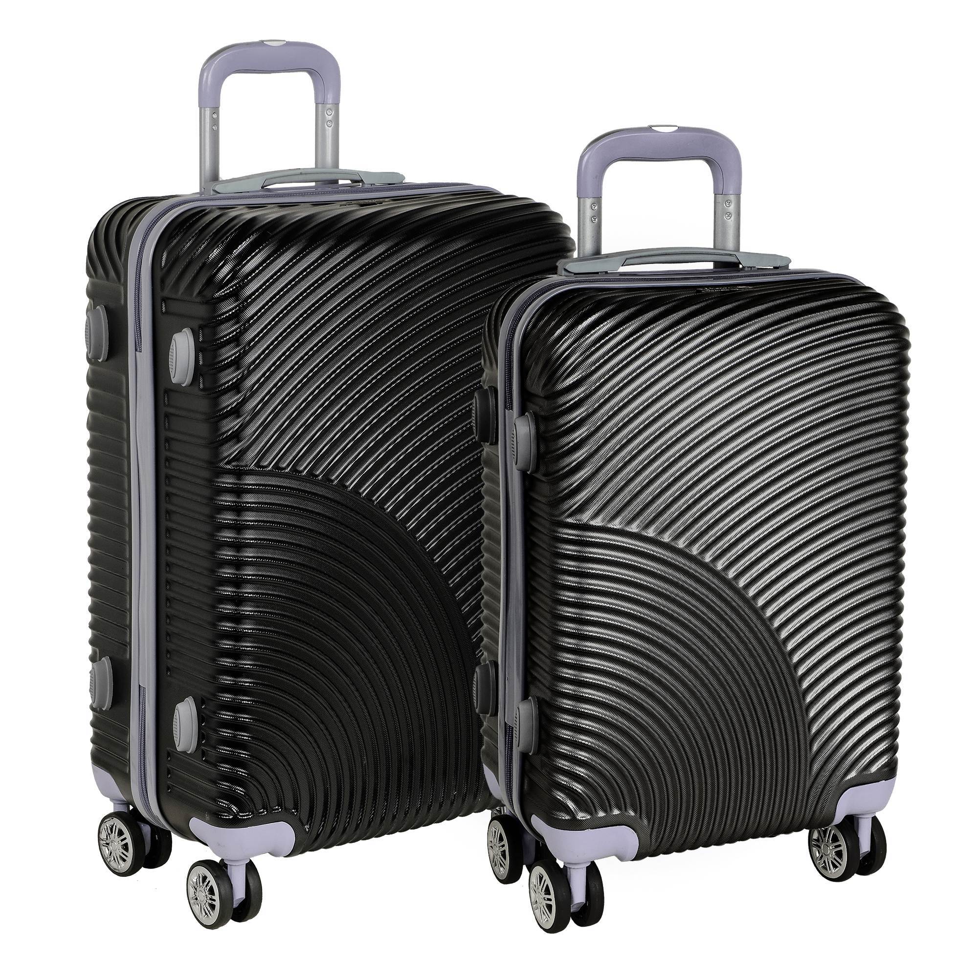 Комплект из 2х чемоданов POLAR РА162-2 Black (20", 24")