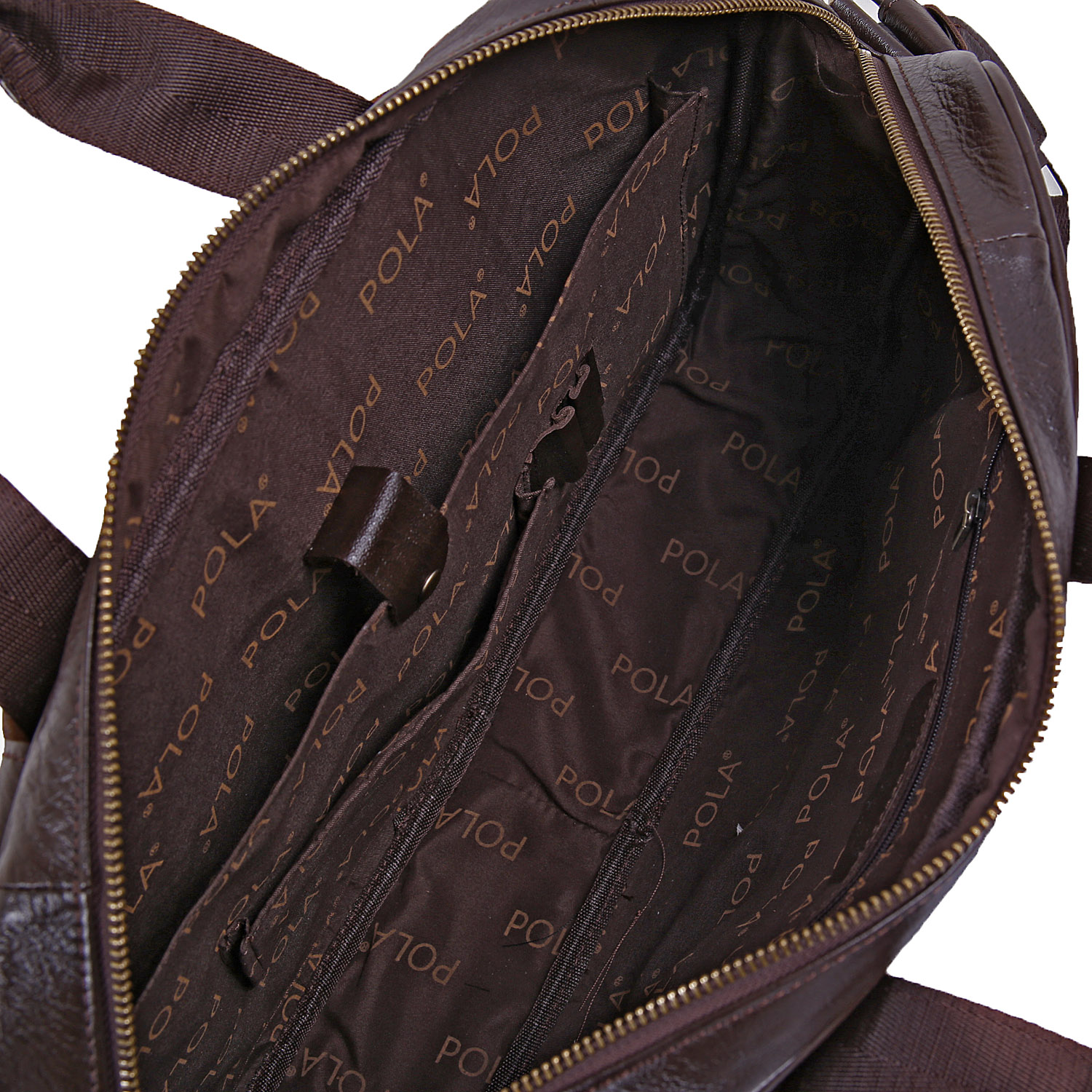 Мужская кожаная сумка POLA 5151 Brown