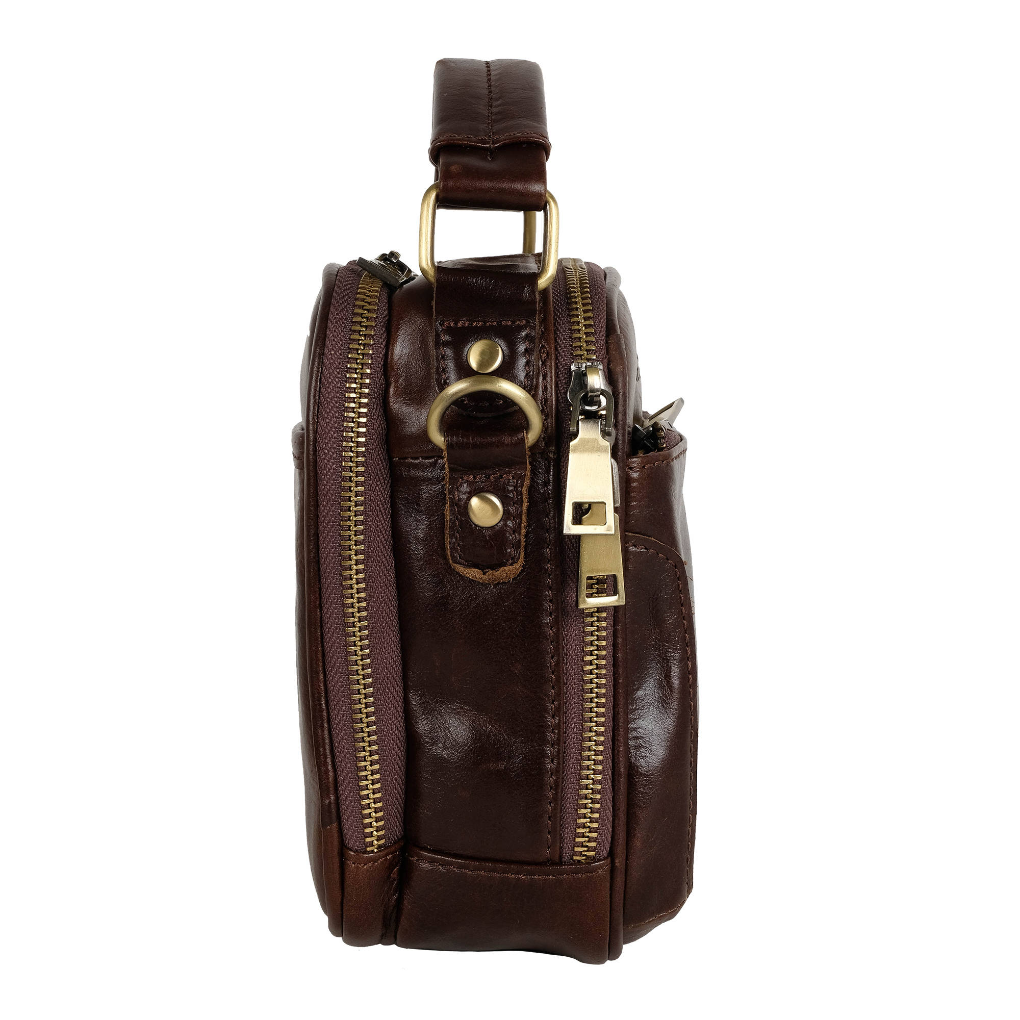 Мужская кожаная сумка POLAR 24021 Brown