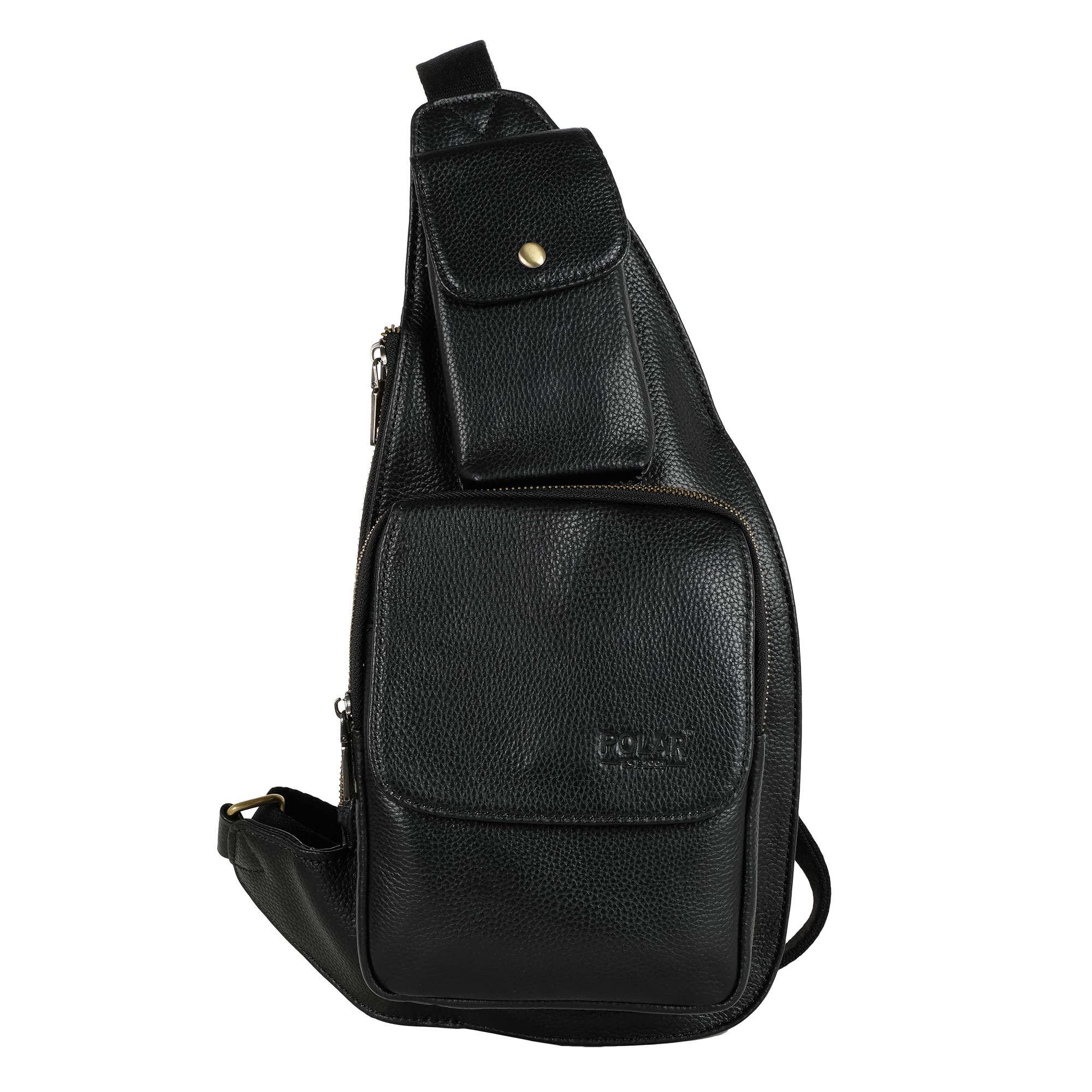Мужская кожаная сумка POLAR 23176 Black